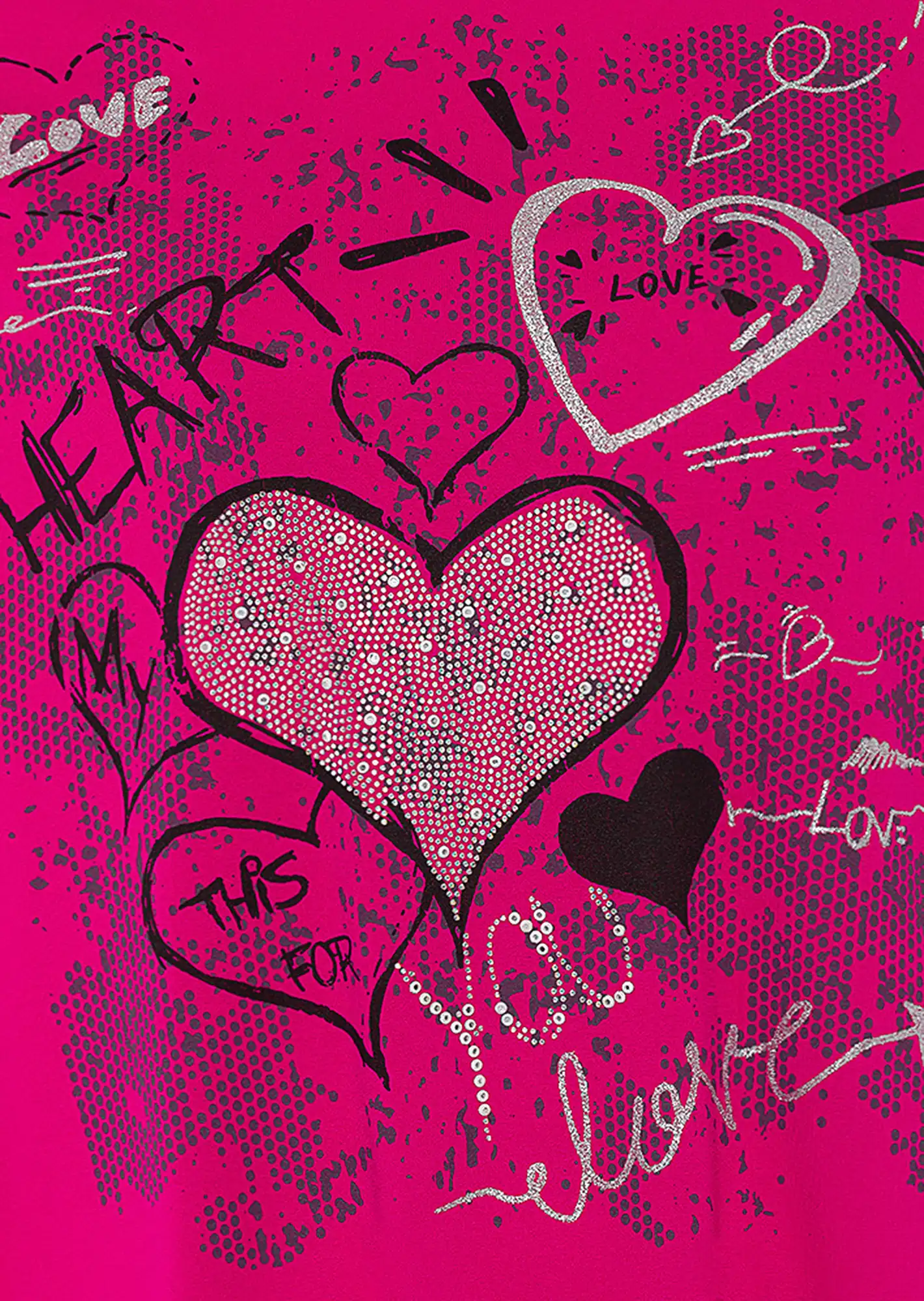 Shirt 'Heart', very berry