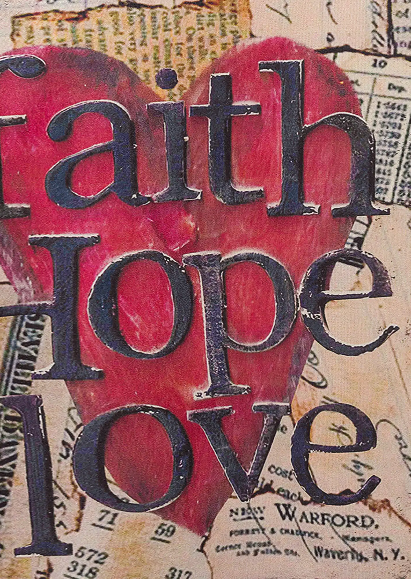 Blazer 'Faith, hope, love', bunt