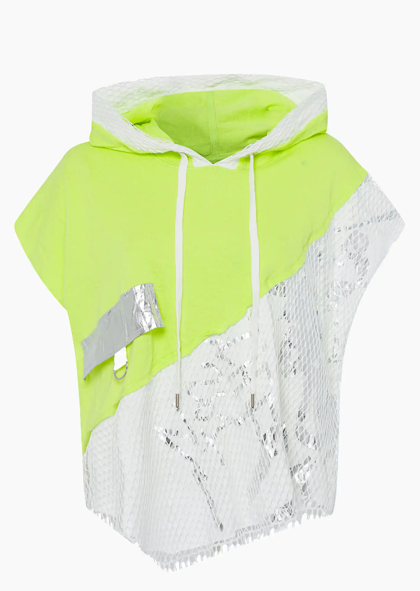 Sweatshirt 'Asymmetrie', juicy flash