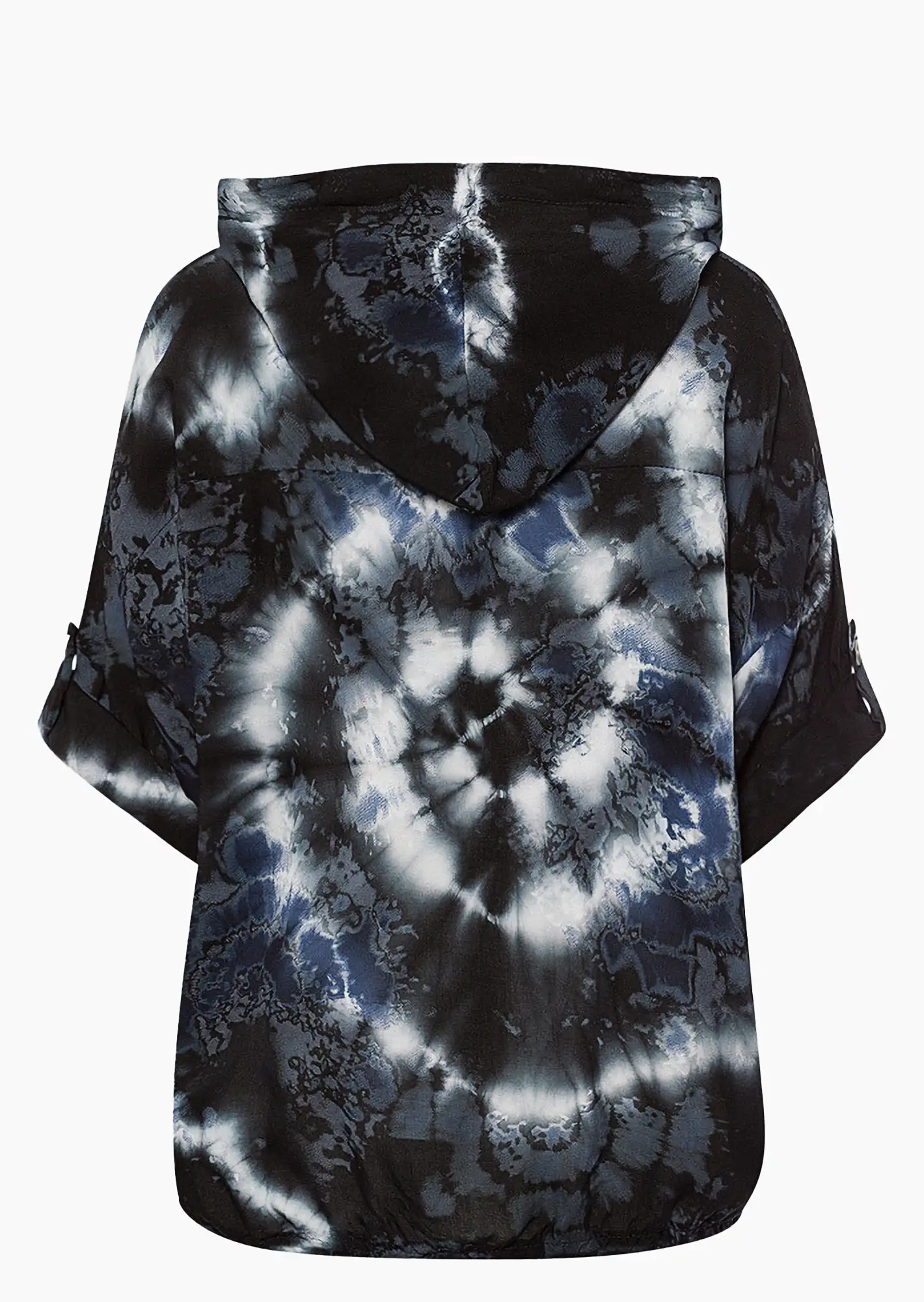 Bluse im Batikstyle, schwarz