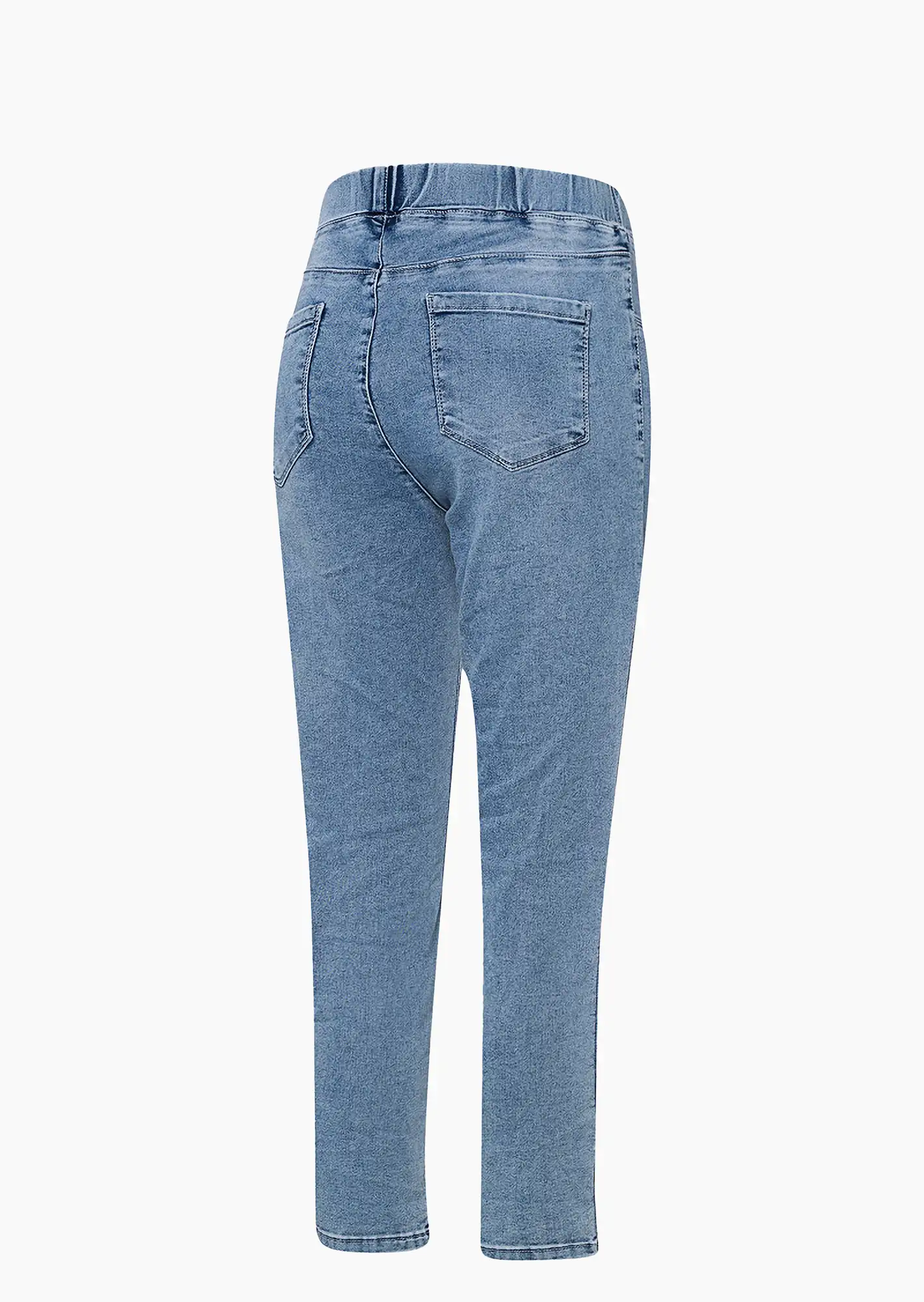 Jeggings mit Stickerei, light blue denim