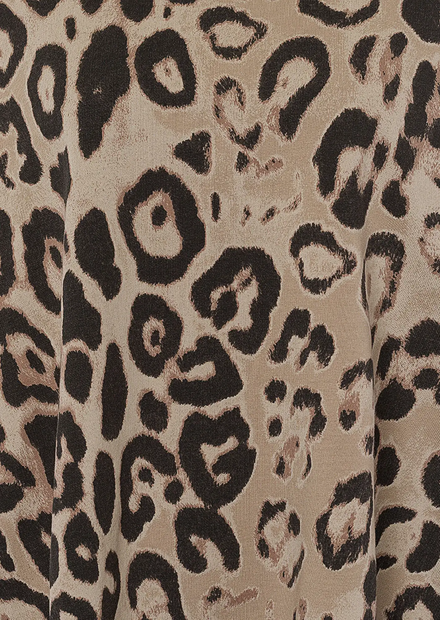 Sweatpullover im Animalprint, taupe