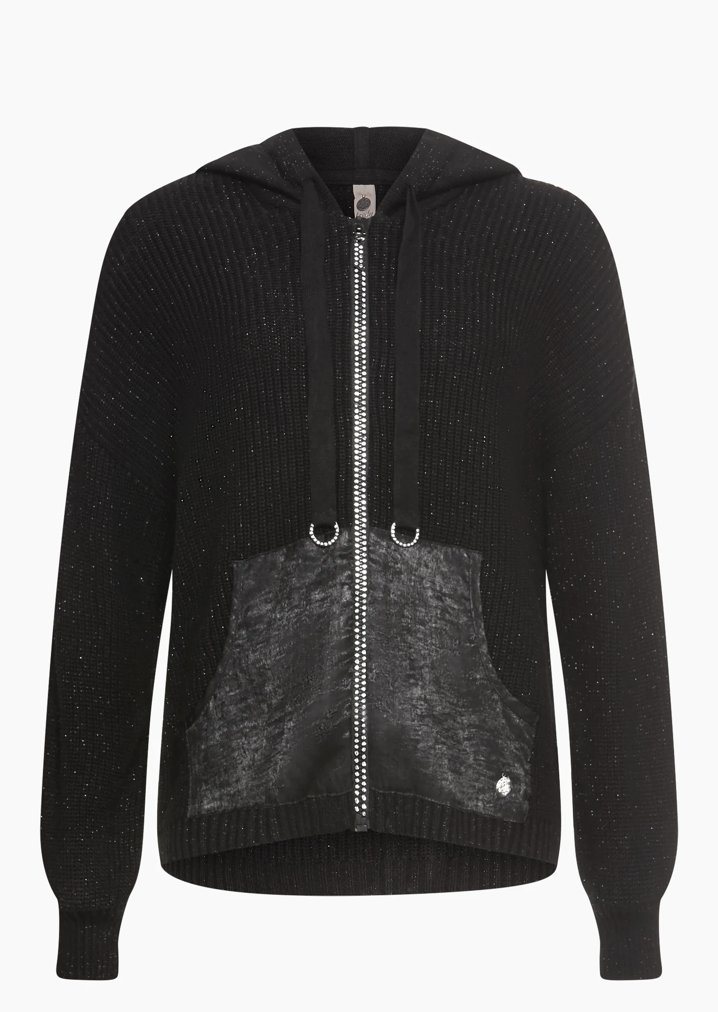 Strickjacke, schwarz