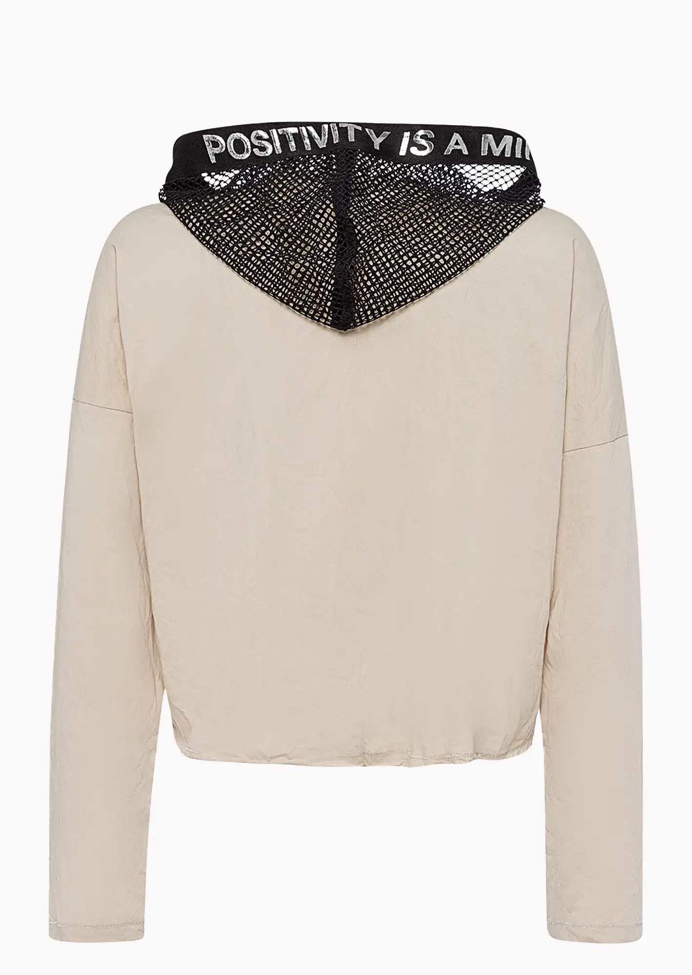 Shirtjacke 'Cropped', crema