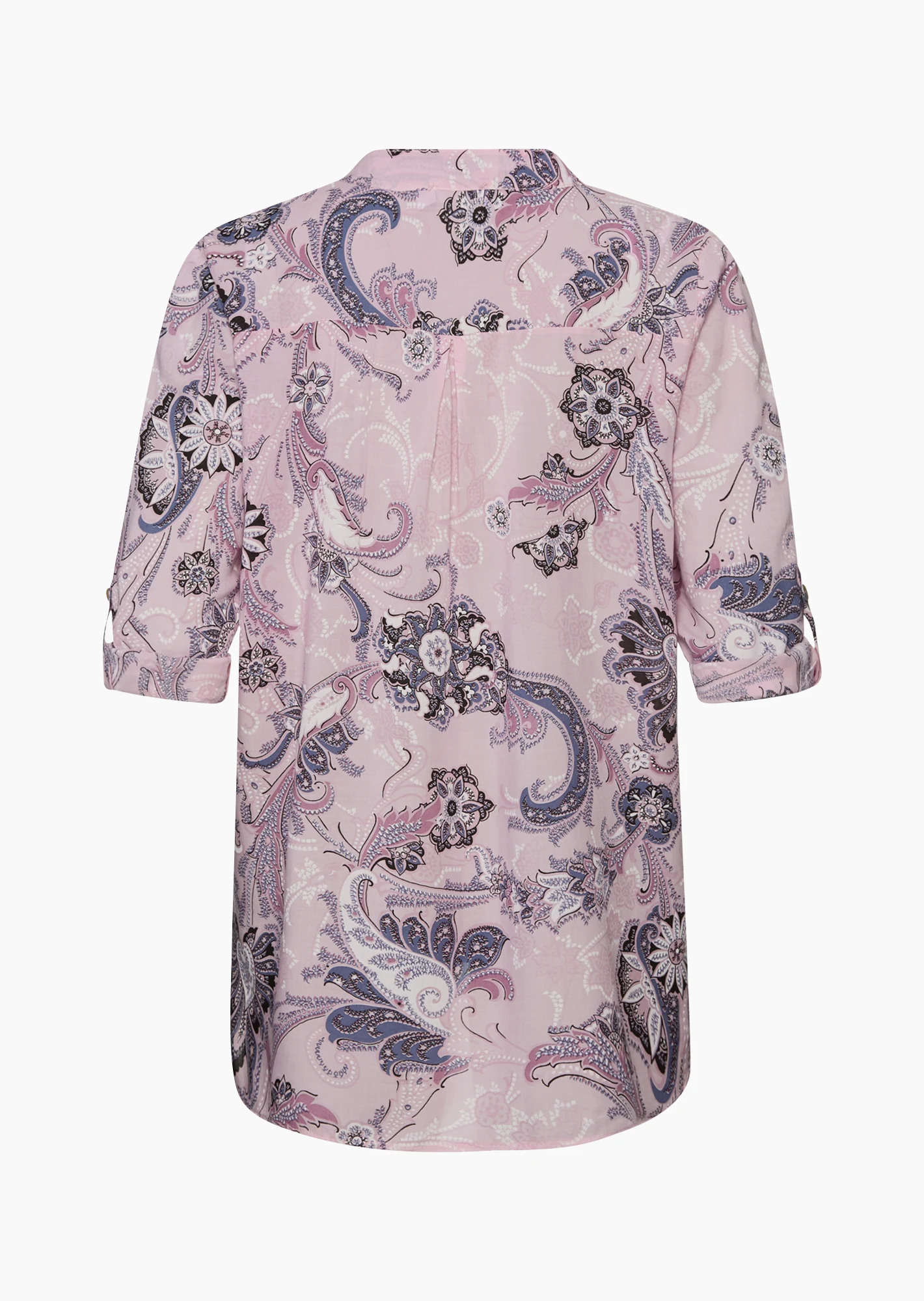 Bluse im Alloverprint, rosenholz