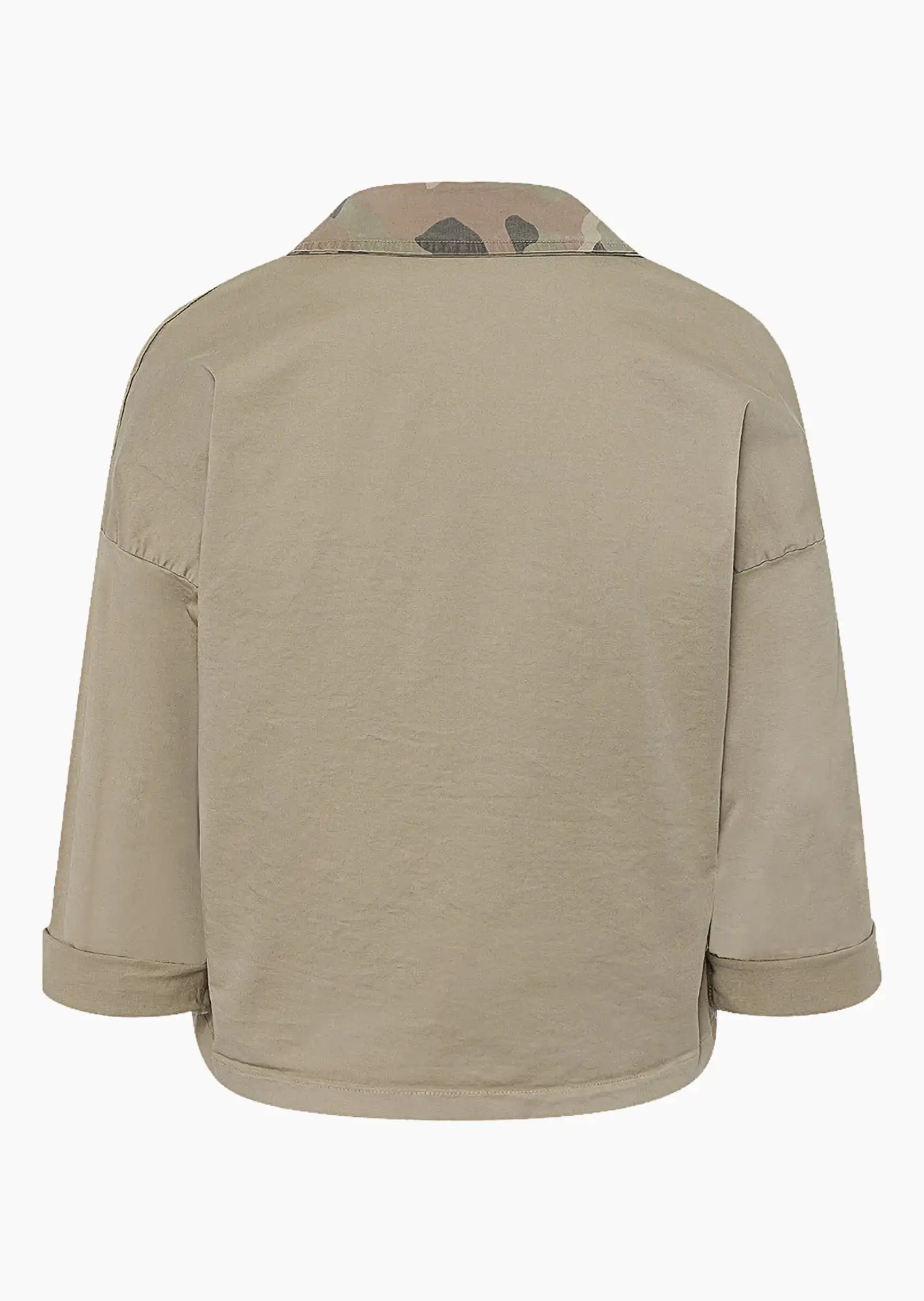 Jeansjacke im Military-Style, salbei