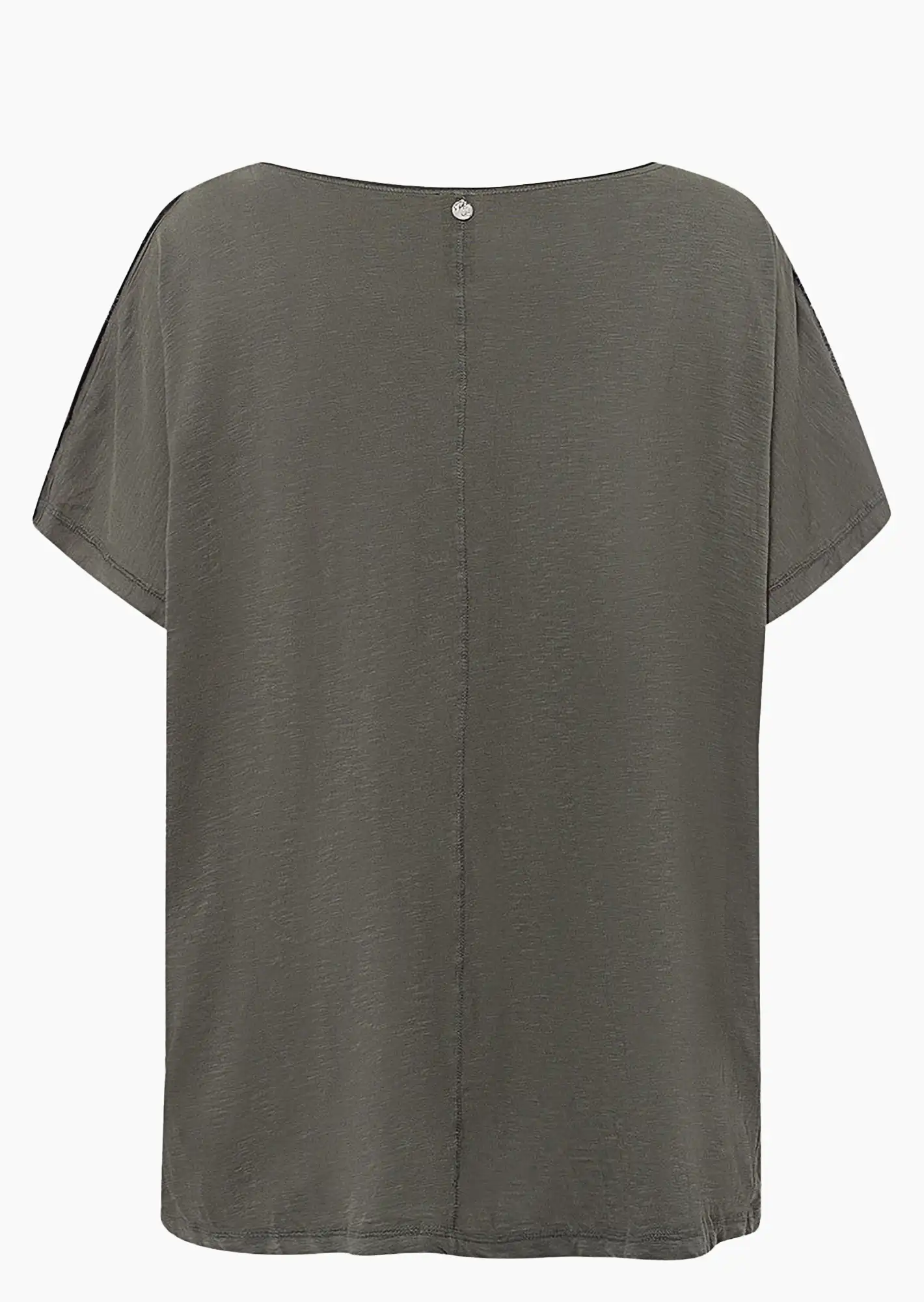 Shirt mit Lettering, oliv