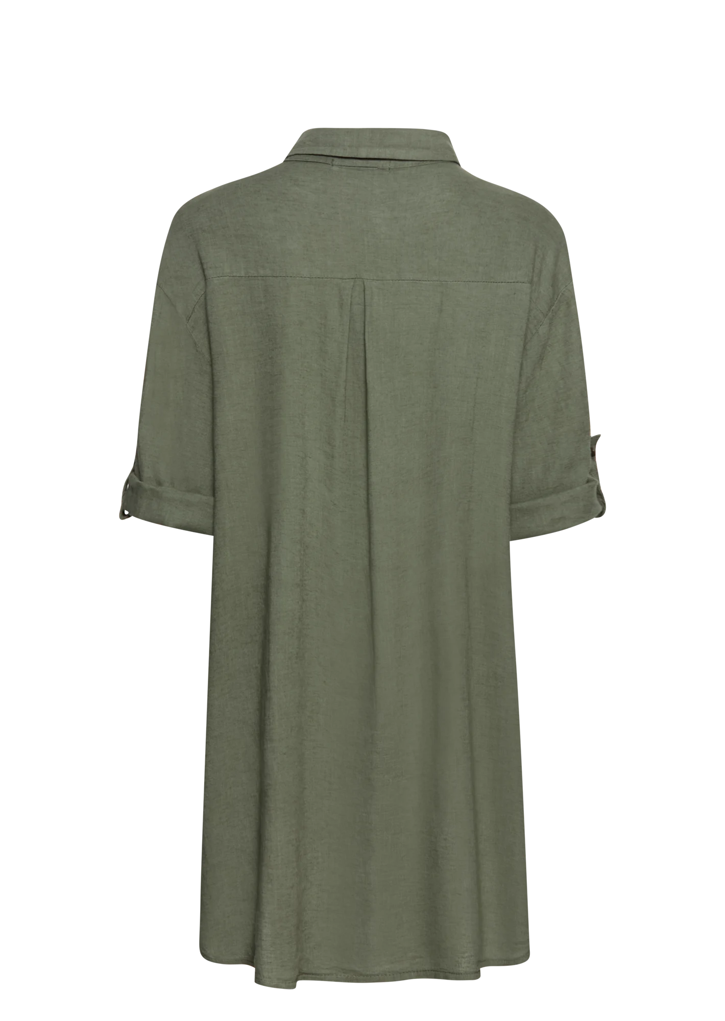 leichte Bluse mit Leinen, khaki