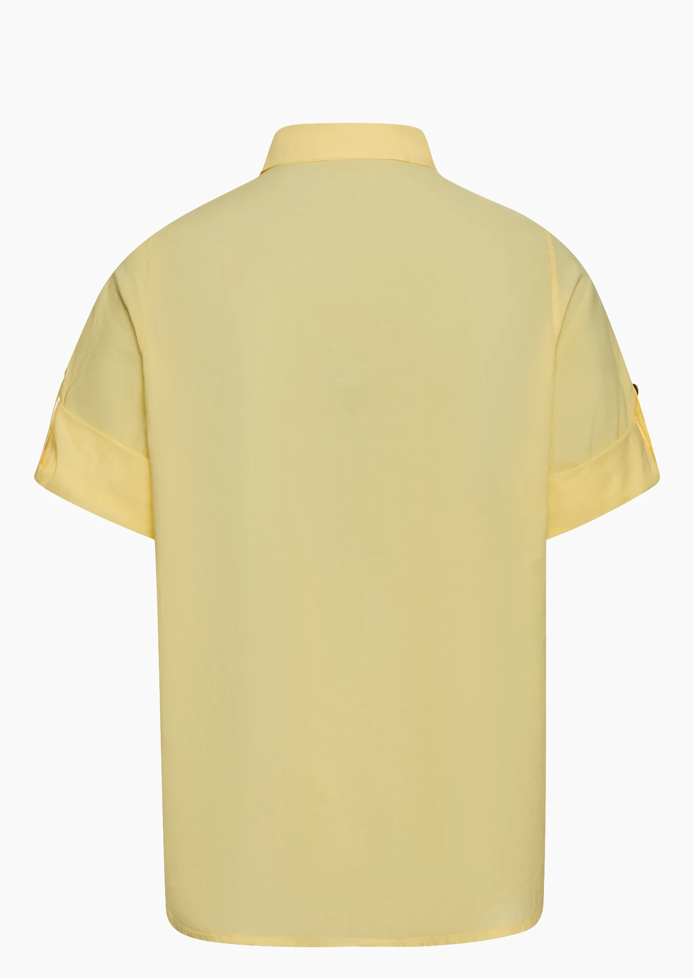 Bluse Blumenpatches, butter yellow