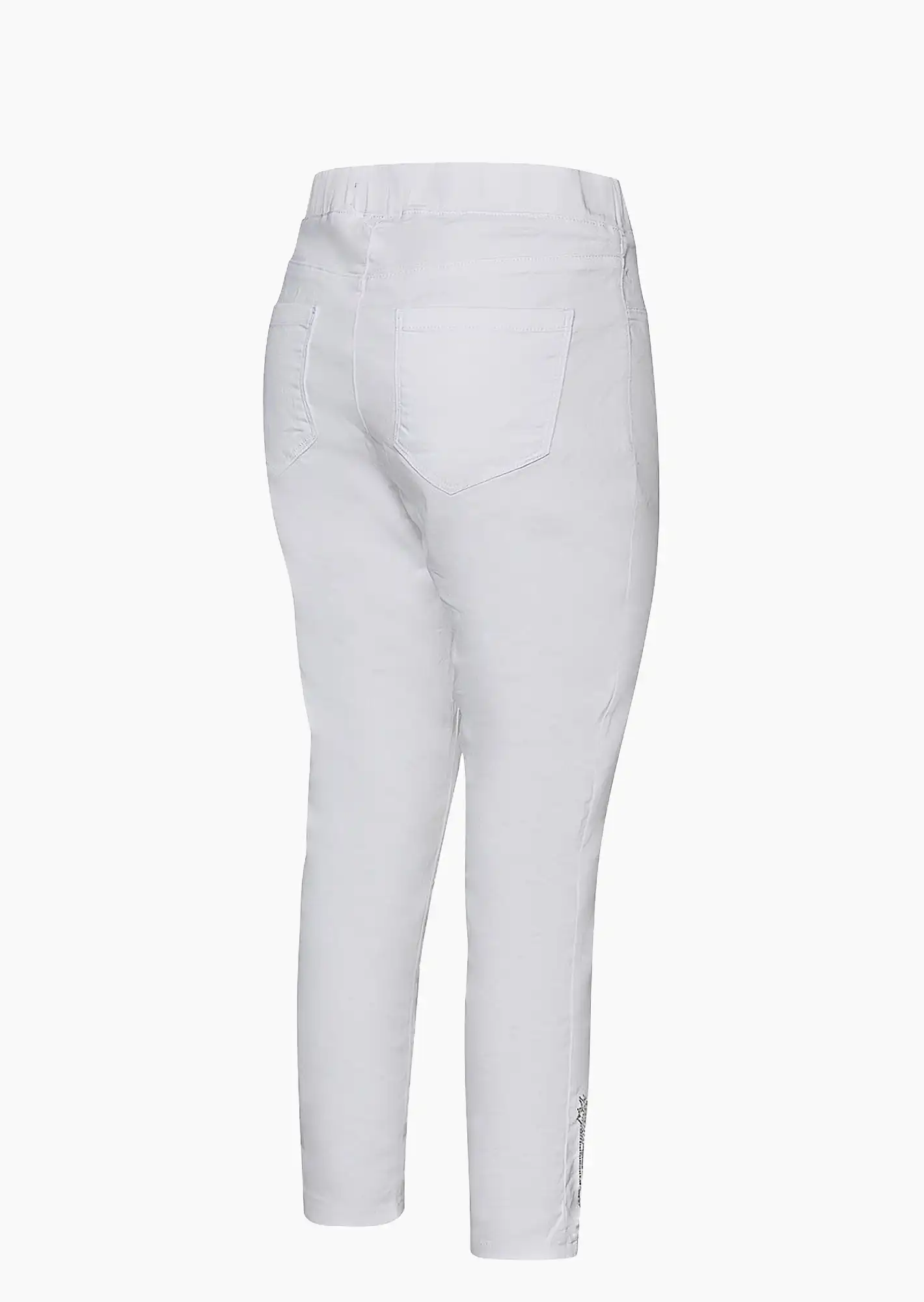 Jeggings 'Leoherz', weiß
