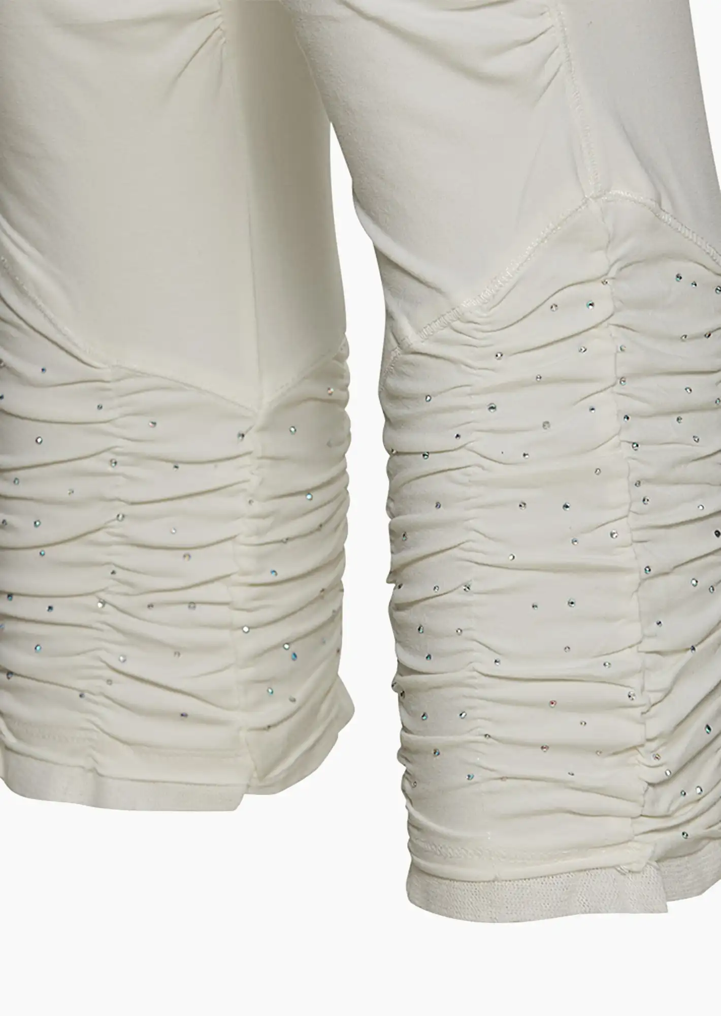 Leggings mit Ziersteinen, offwhite