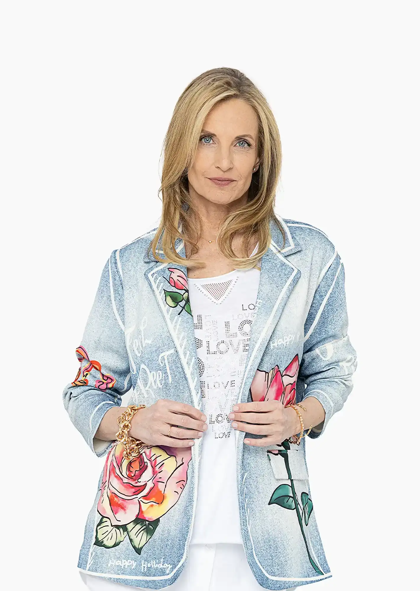 Blazer 'Happy Holiday', blue denim