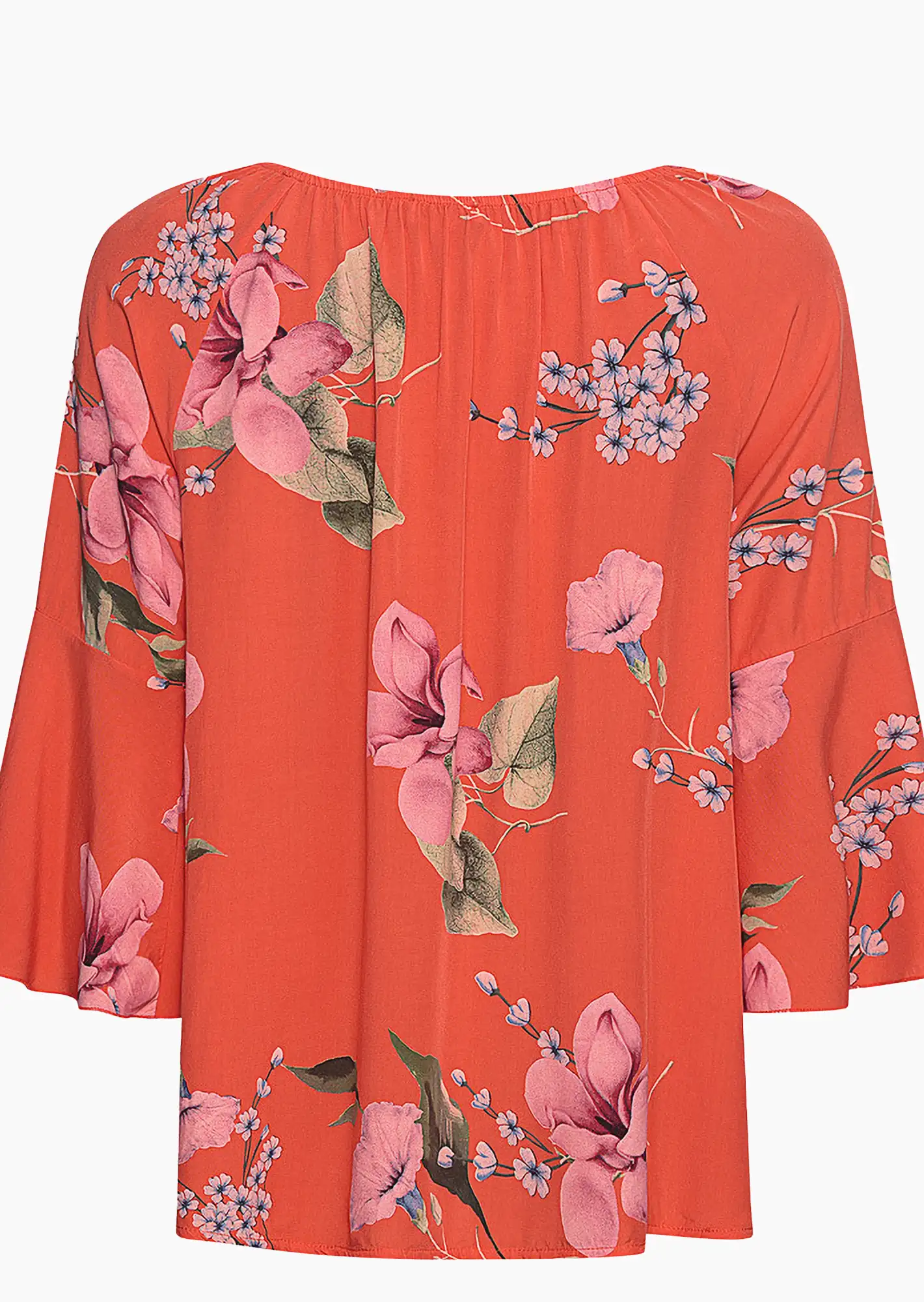 Bluse 'Flower', koralle