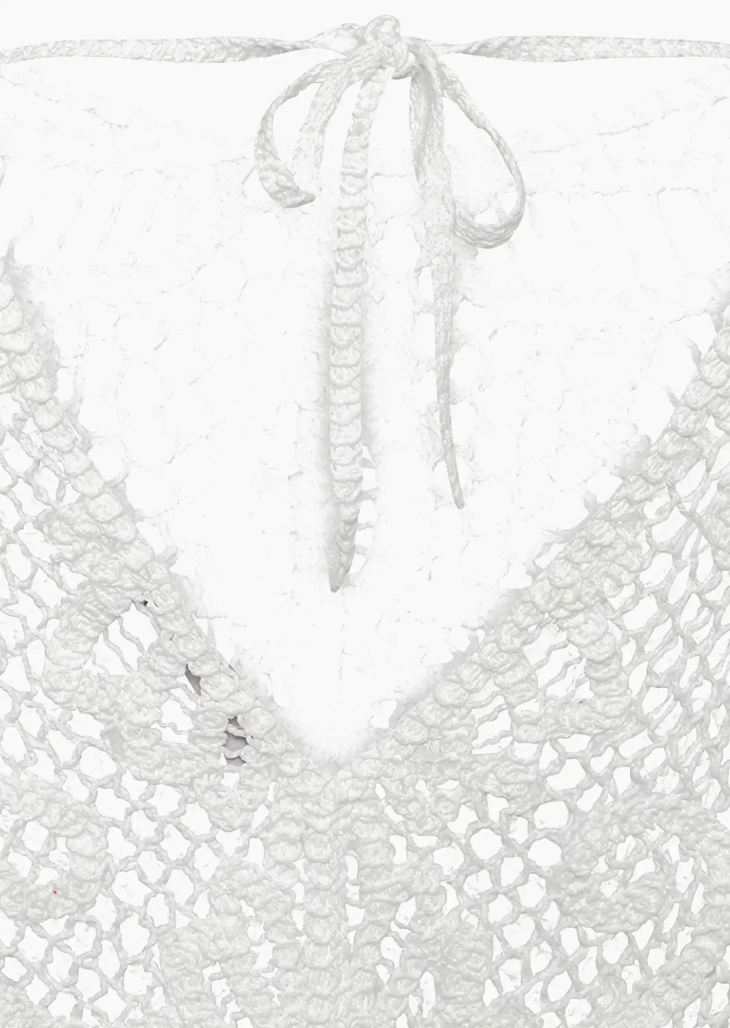 Pullover in Häkel-Optik, offwhite