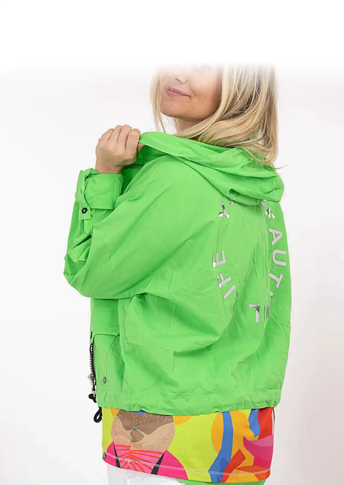 Jacke mit Kapuze, grün