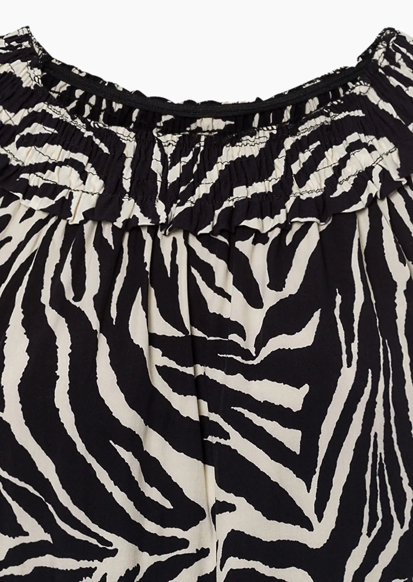 Kleid im Animalprint, schwarz-beige