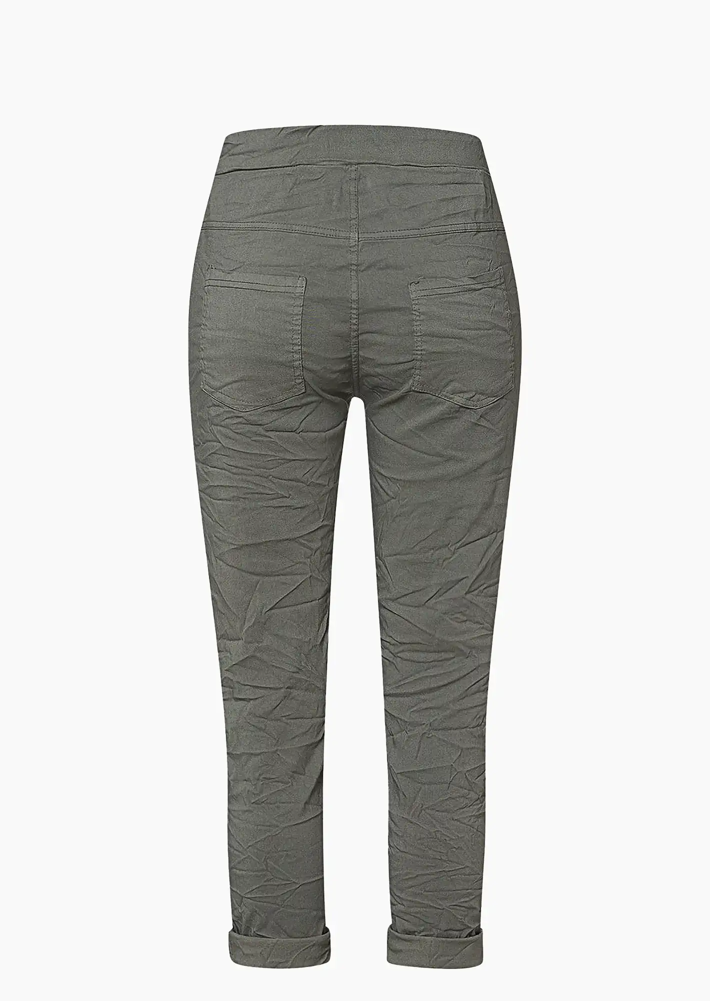 Joggpants mit Häkelpatches, khaki