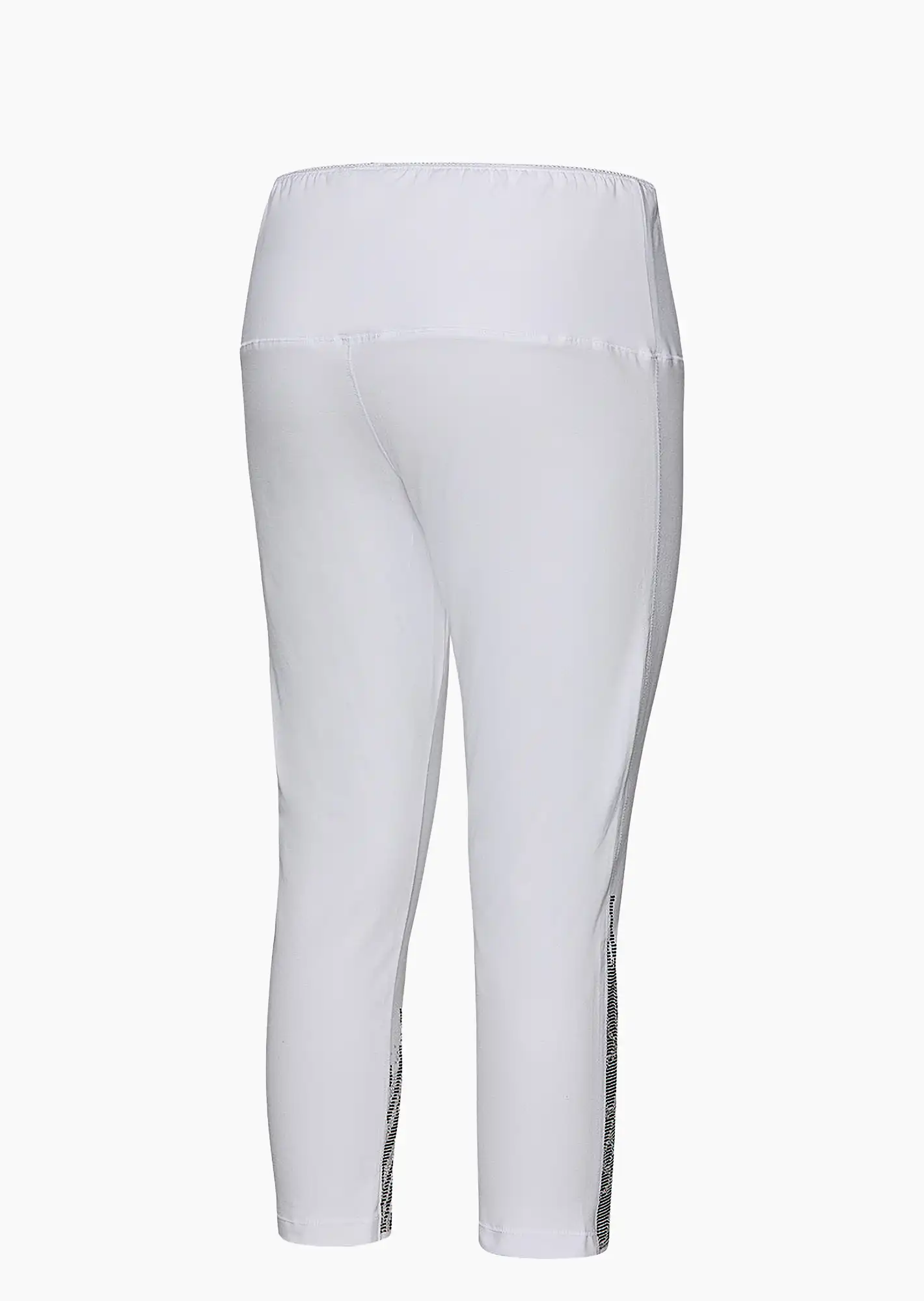 Leggings mit Ziersteinen, weiß
