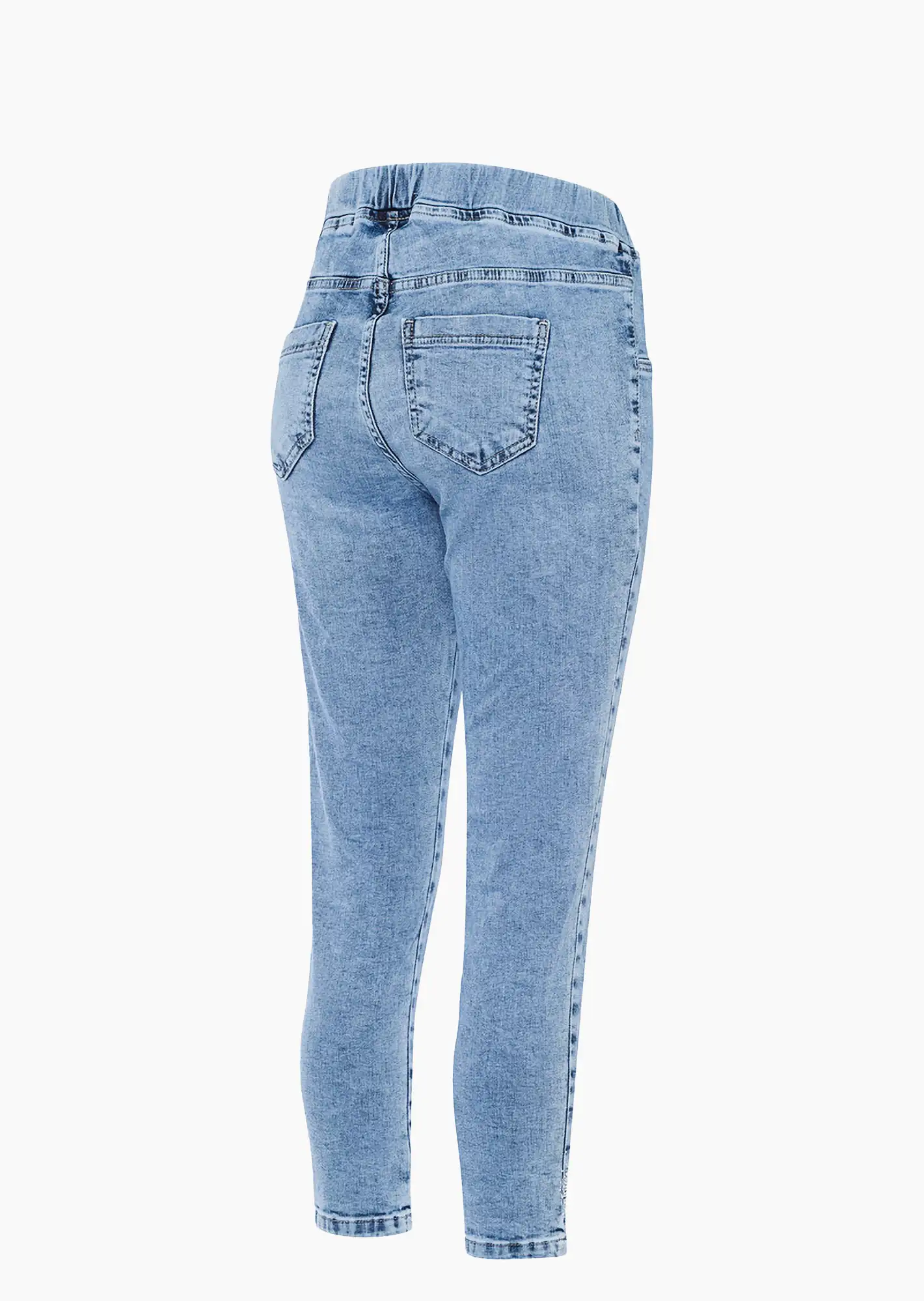 Jeggings 'Herzen', light blue denim