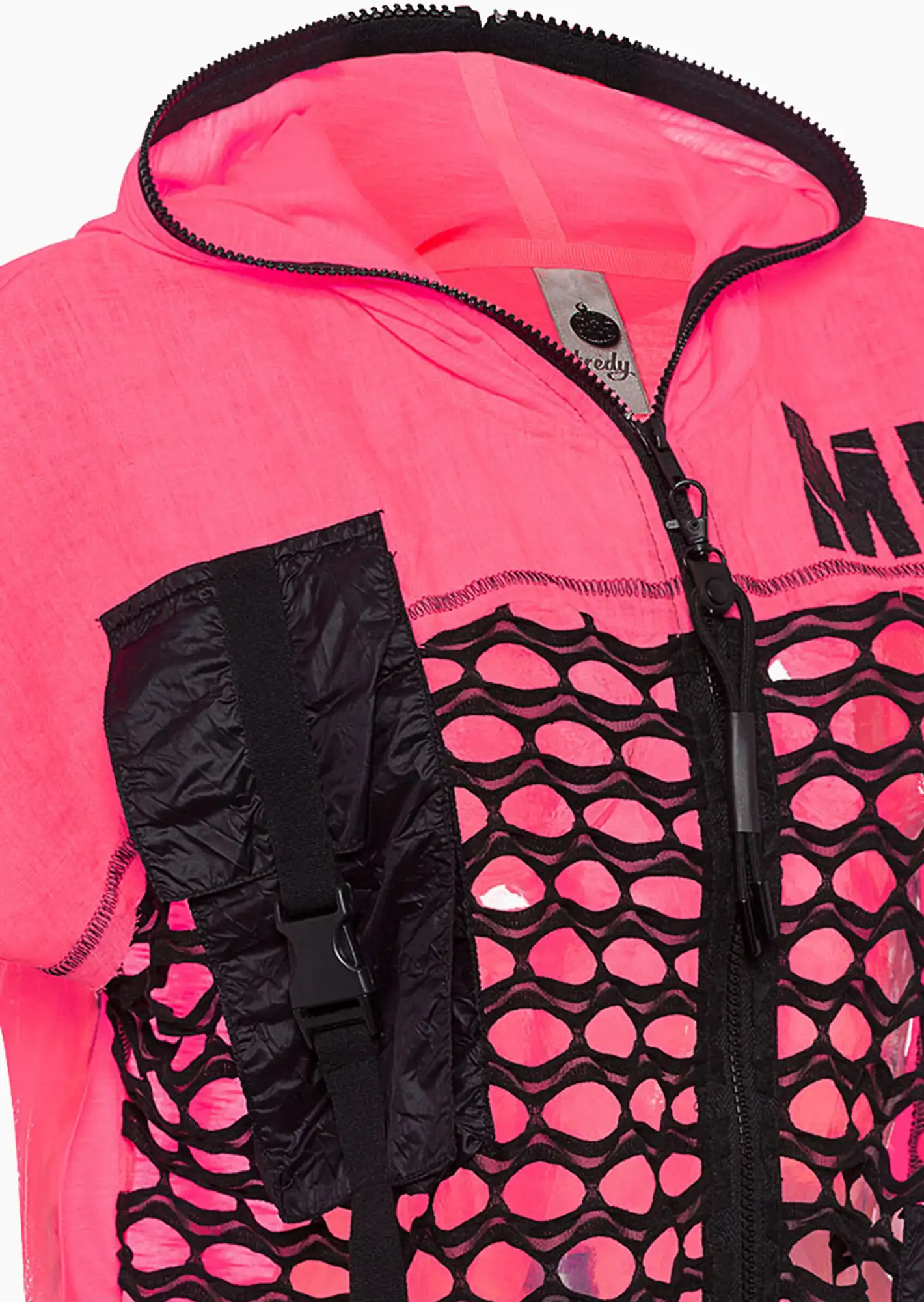 Jacke 'Mindset', neon lobster