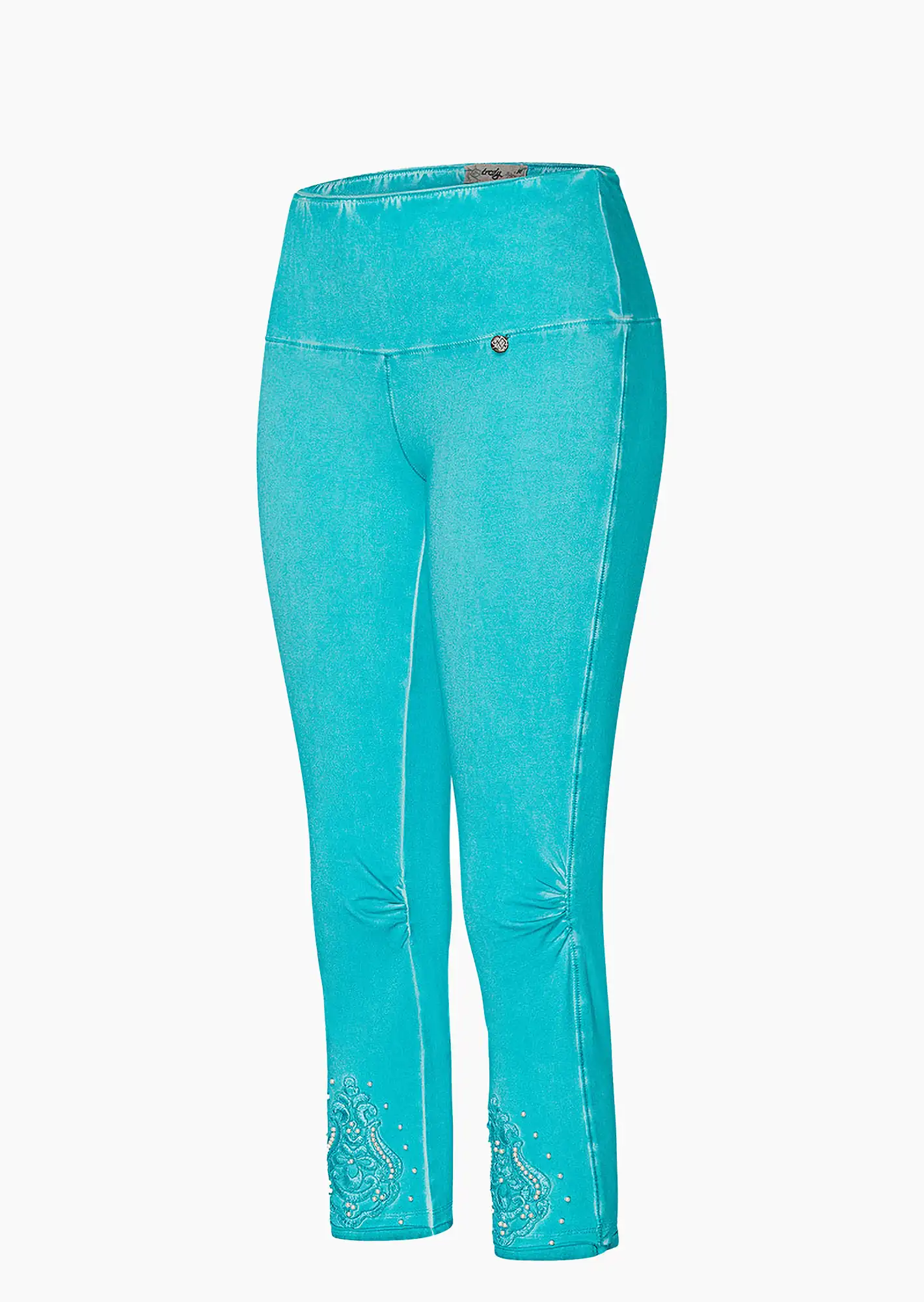 Leggings mit Perlchen, blue fluro
