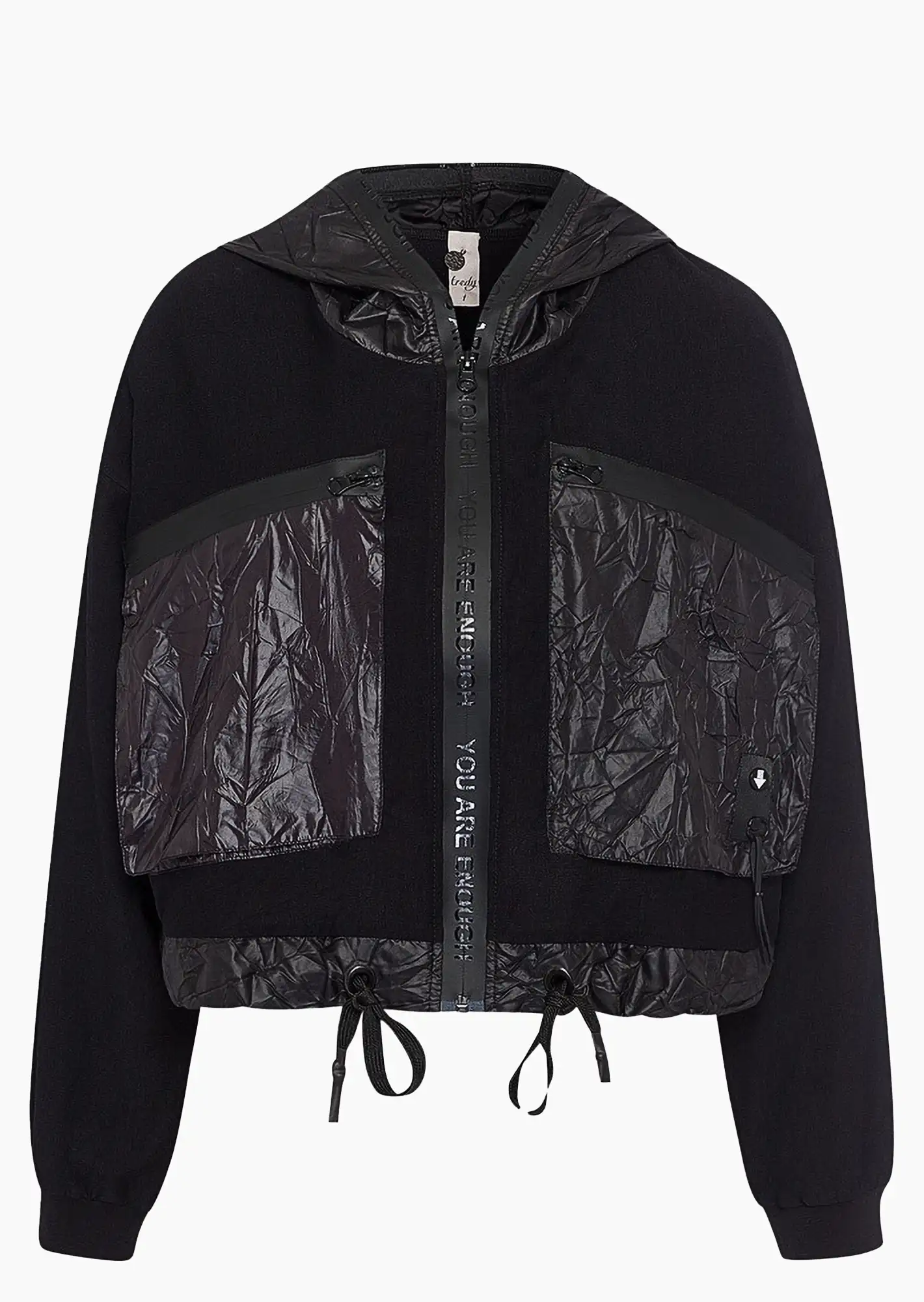 Jacke 'You are enough', schwarz