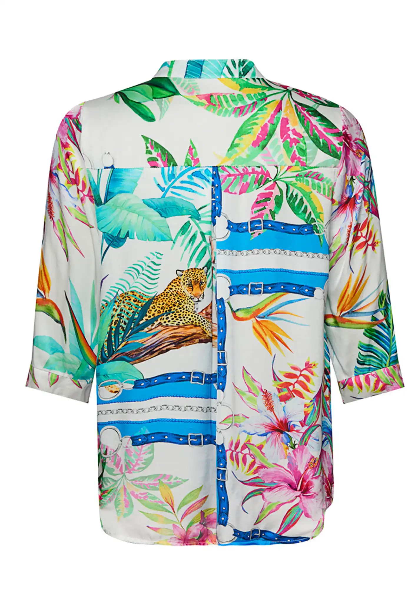 Bluse im Alloverprint, bunt
