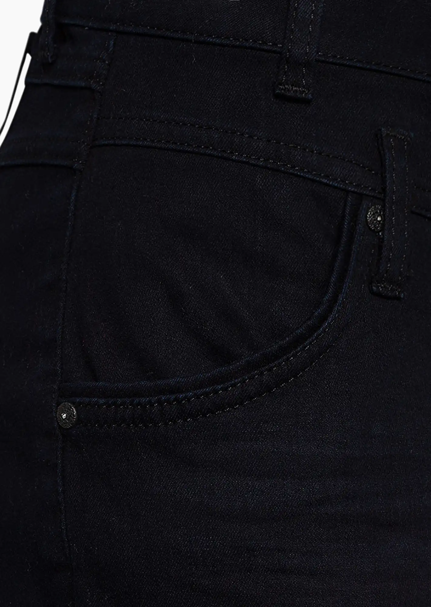 Jeans, rinsed dark blue denim