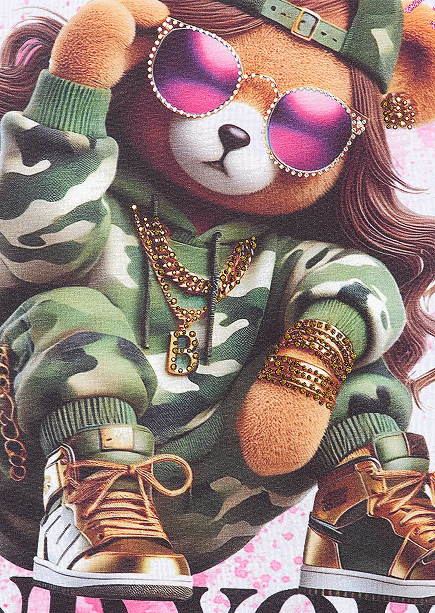 Shirt 'Cool Bear', weiß