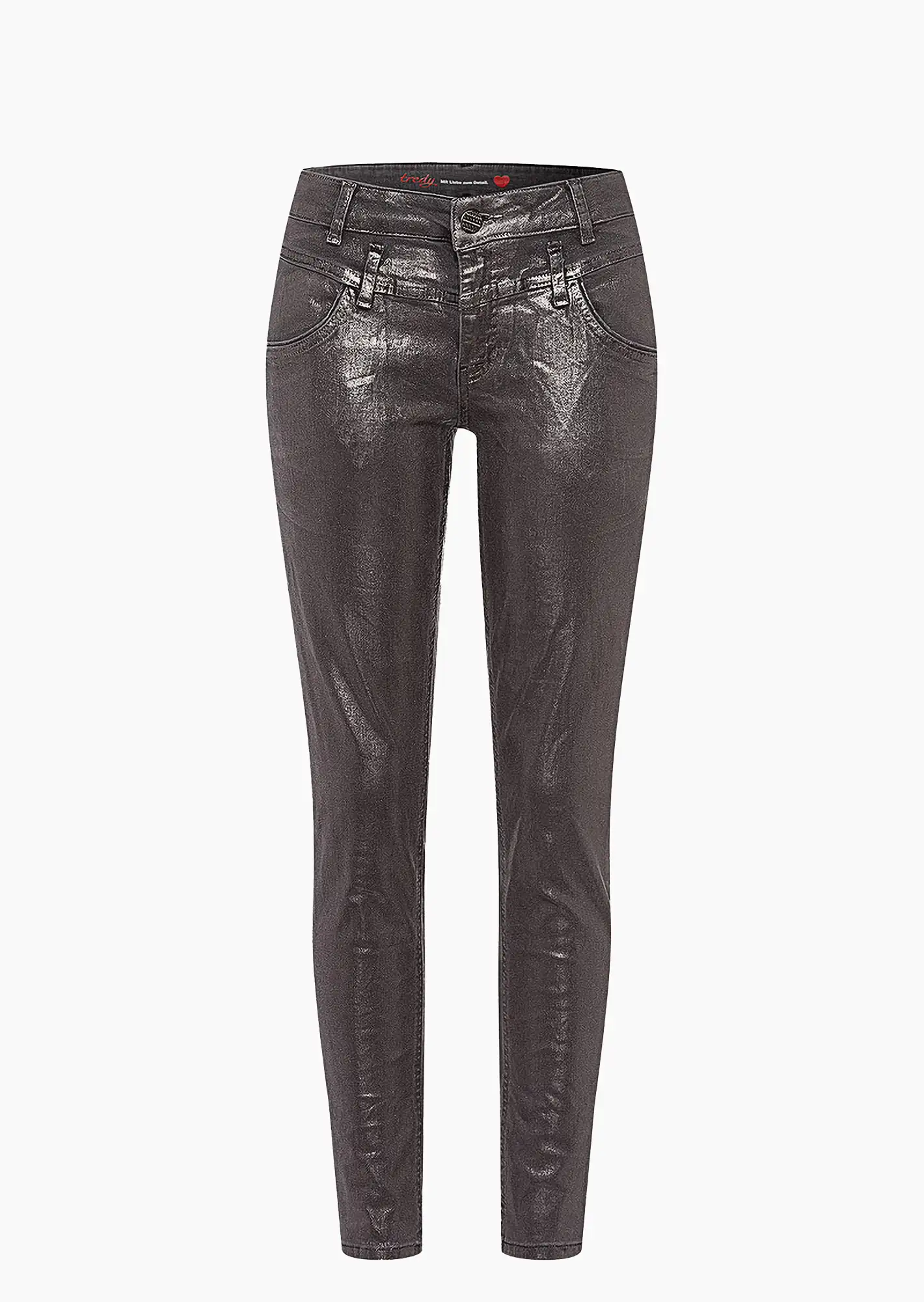 Jeans mit Schimmer, grey-silber