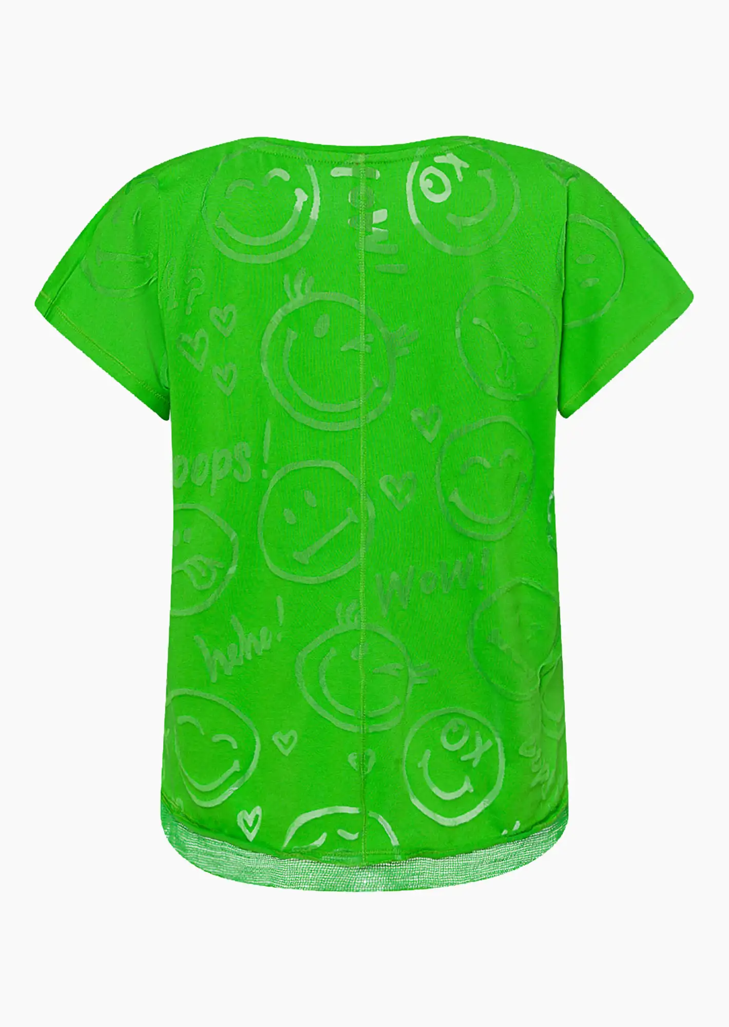 Shirt 'WOW!', neongrün