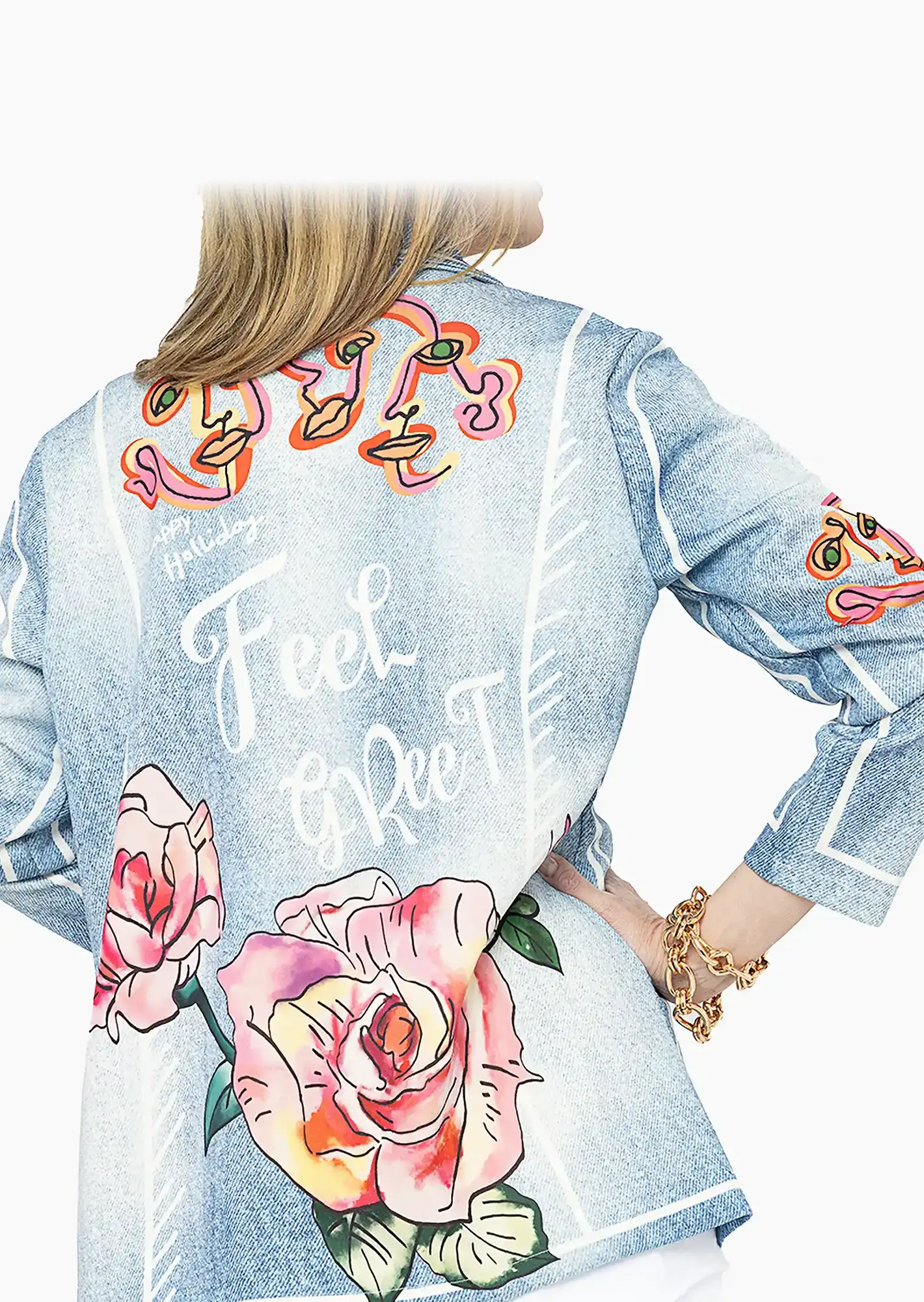 Blazer 'Happy Holiday', blue denim