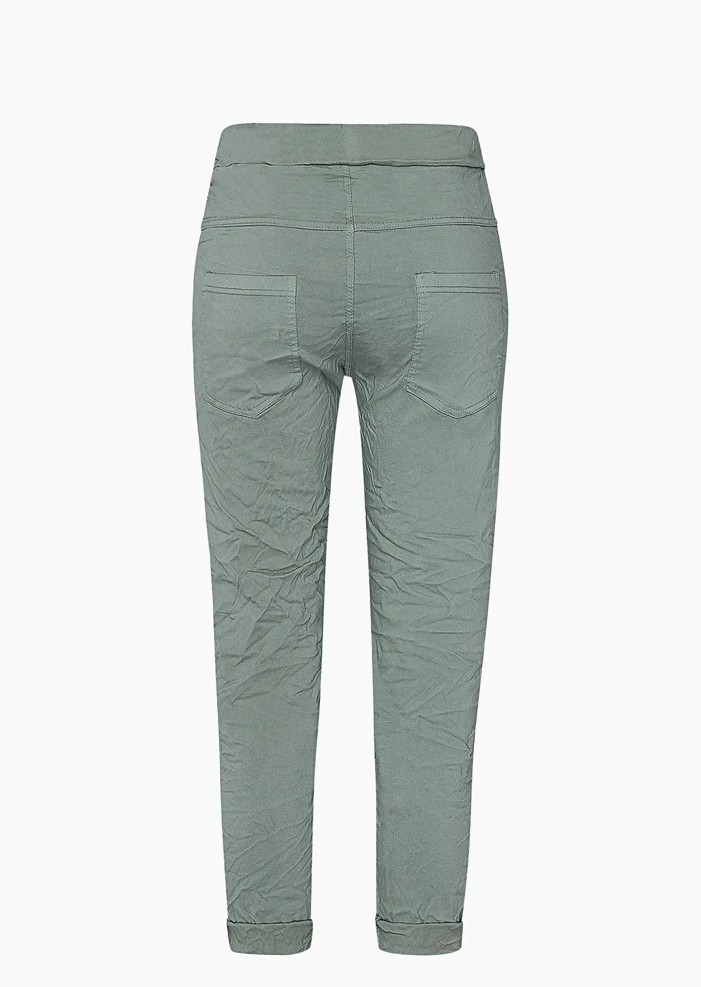 Joggpants mit Ziersteinen, salbei