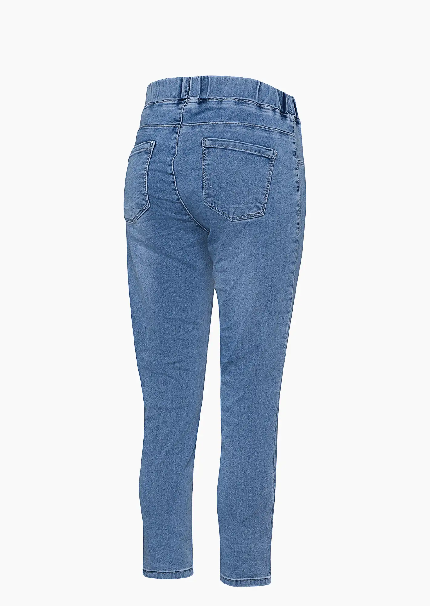 Jeggings mit Stickerei, light blue denim