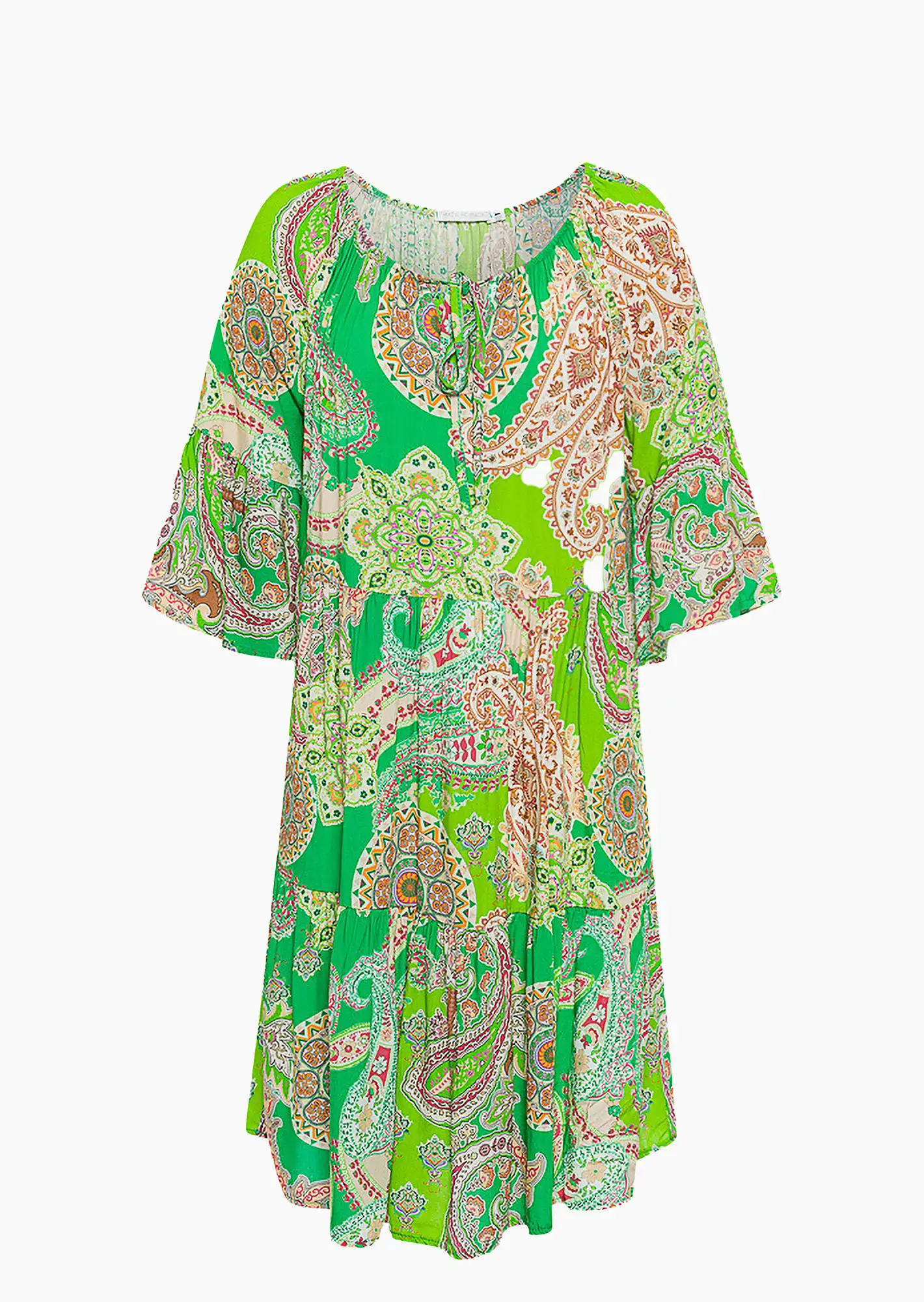 Kleid im Paisleydruck, grün