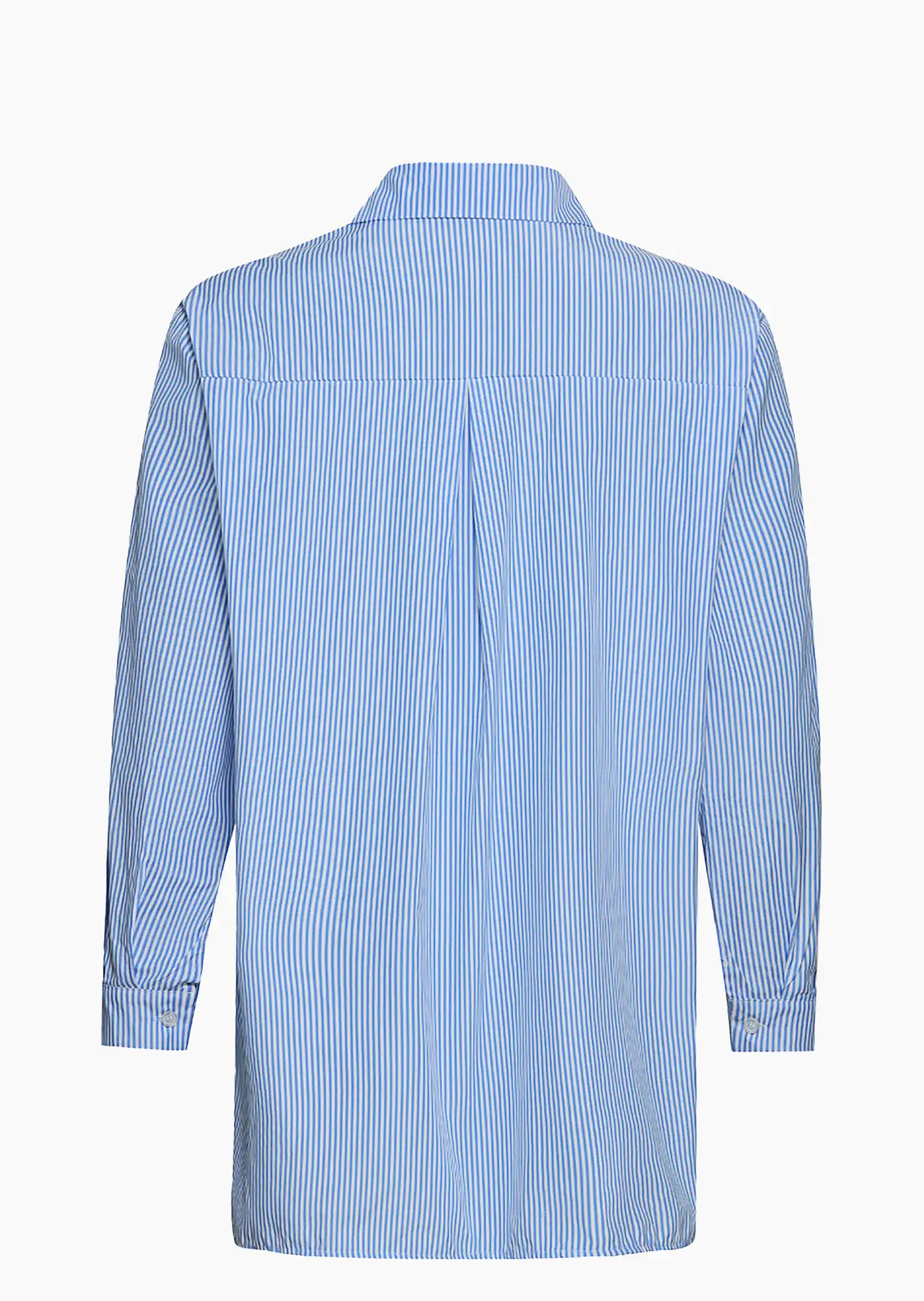 Bluse mit Streifen, blau-weiß