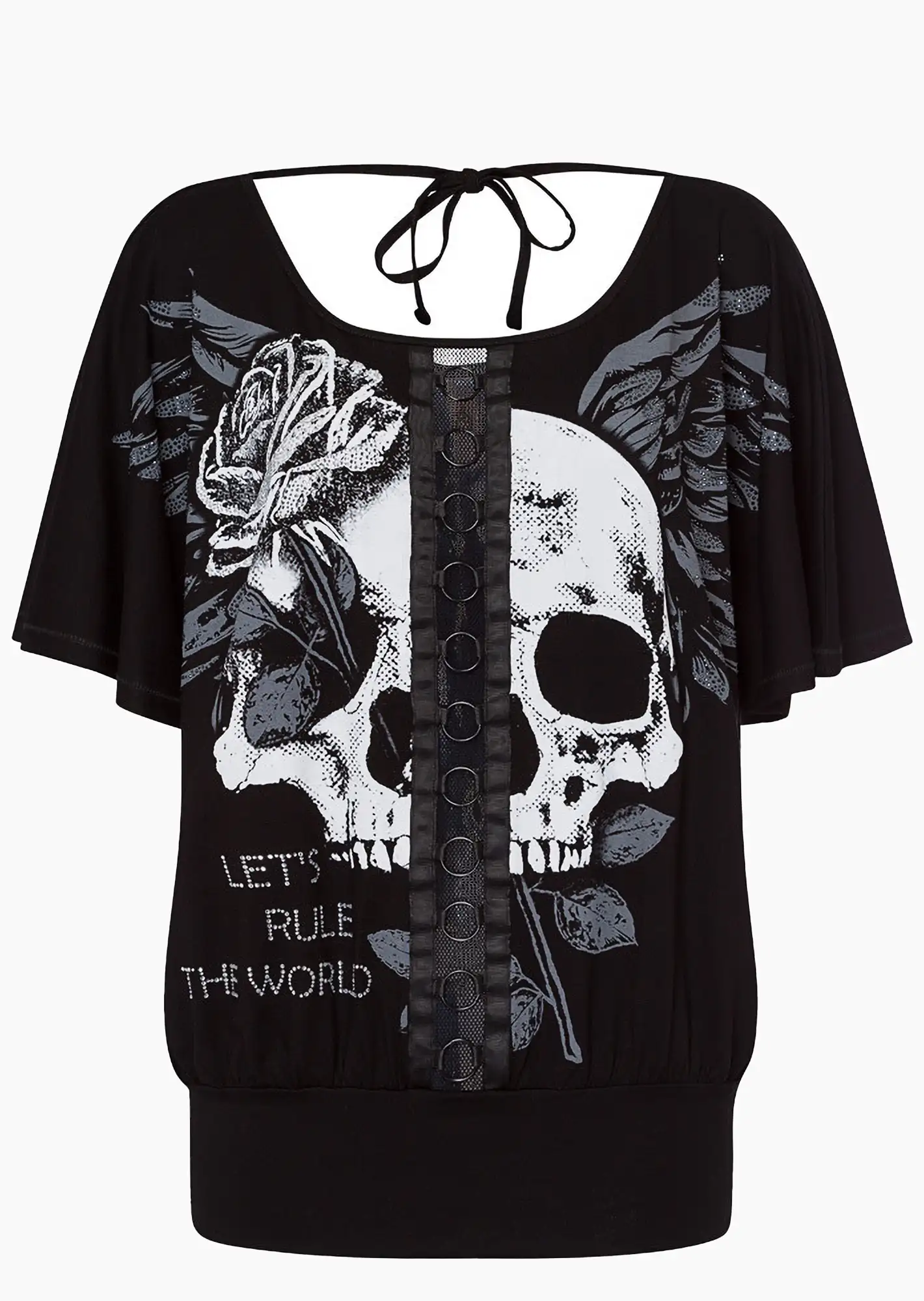 Shirt 'Rule the world', schwarz