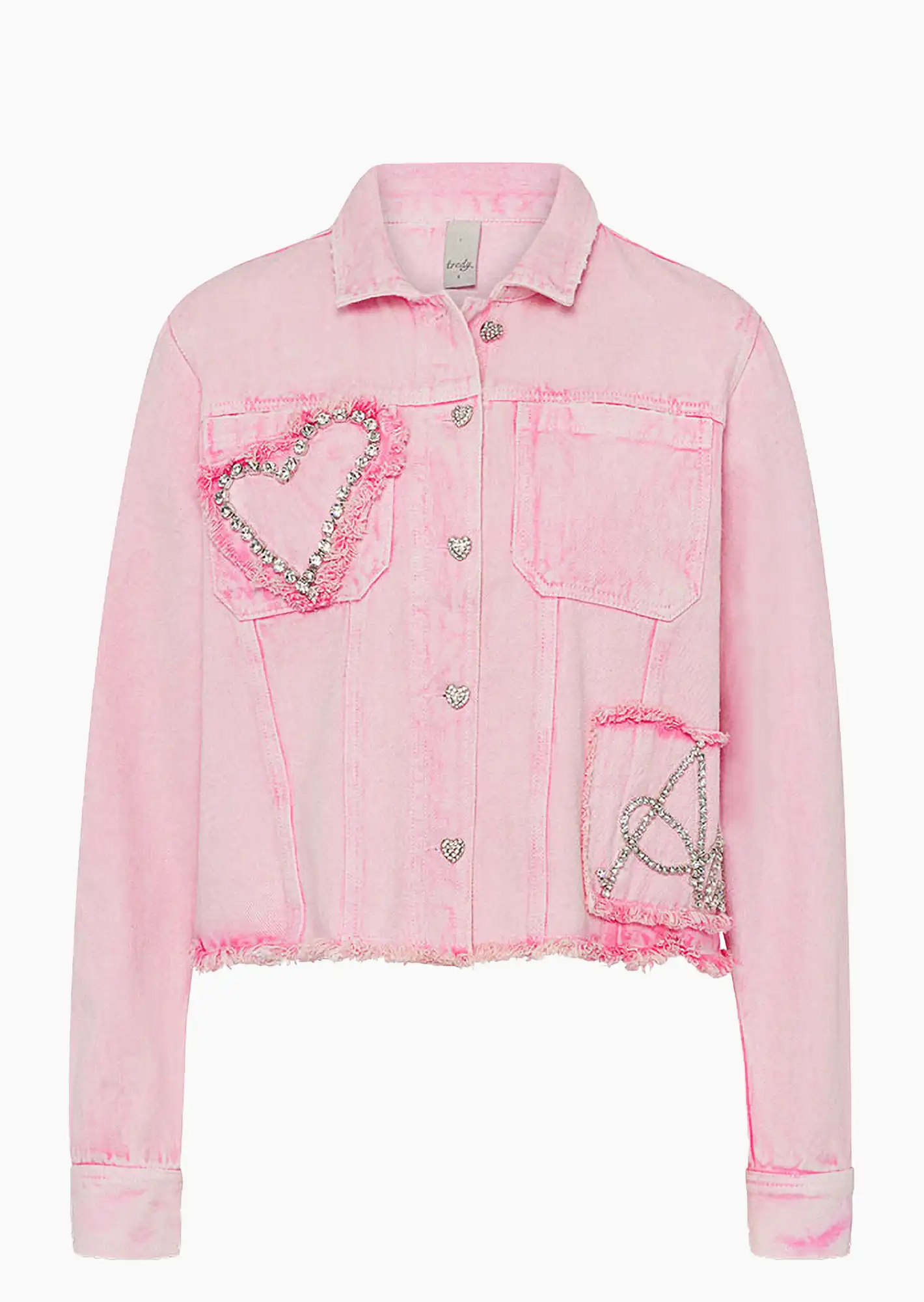 Jeansjacke 'Awesome', rosenholz