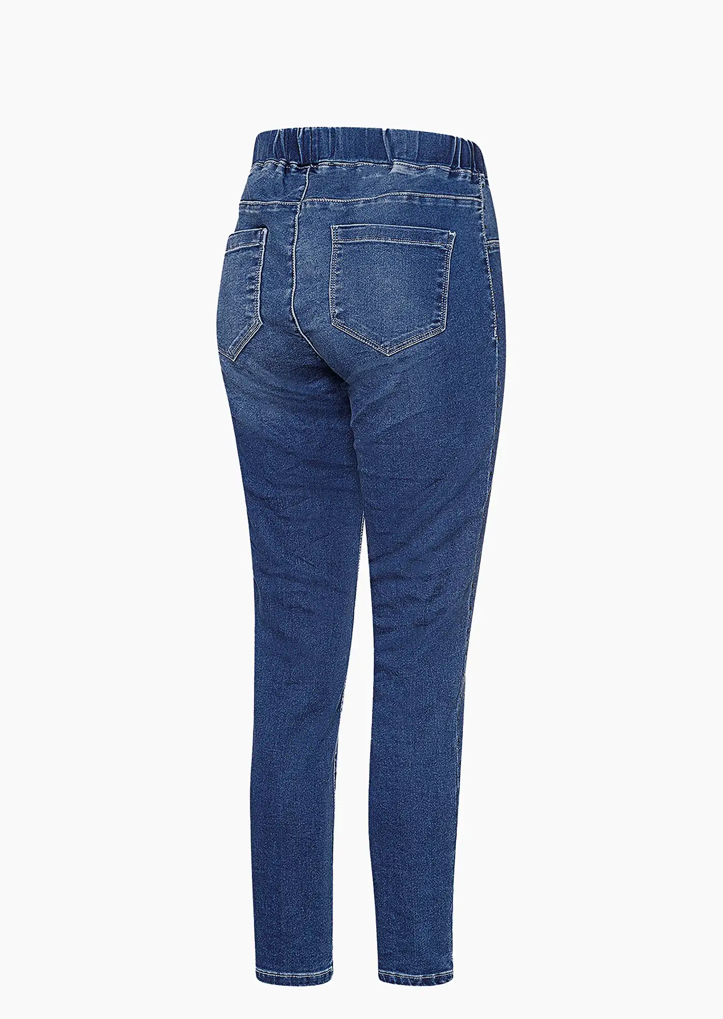 Jeggings mit Ziersteinen, blue denim