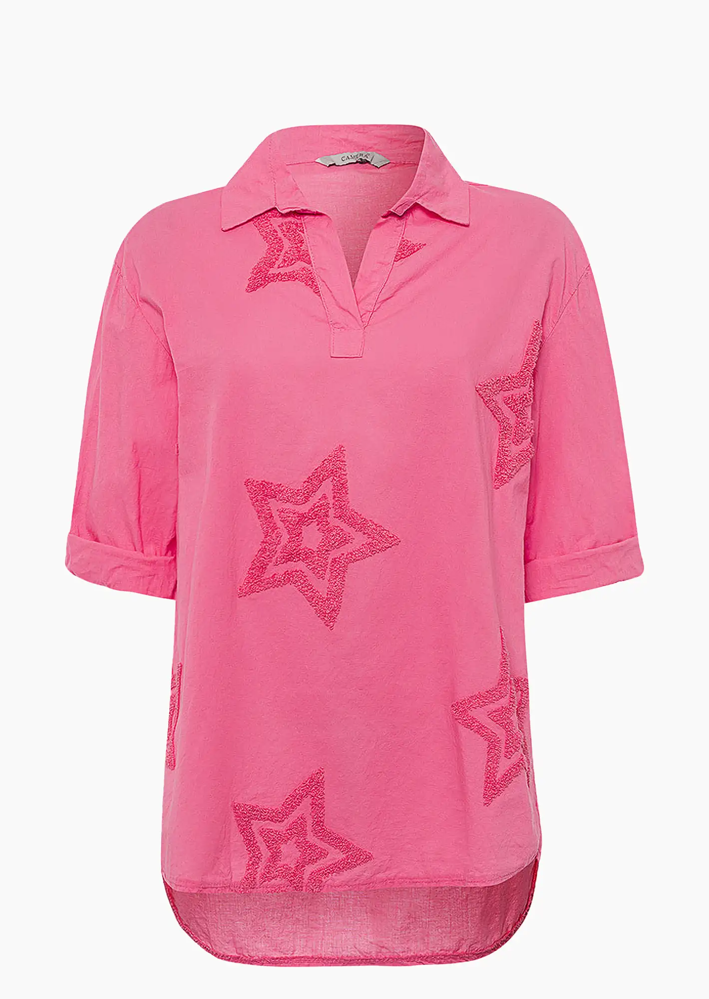Bluse mit Sternen, glossy