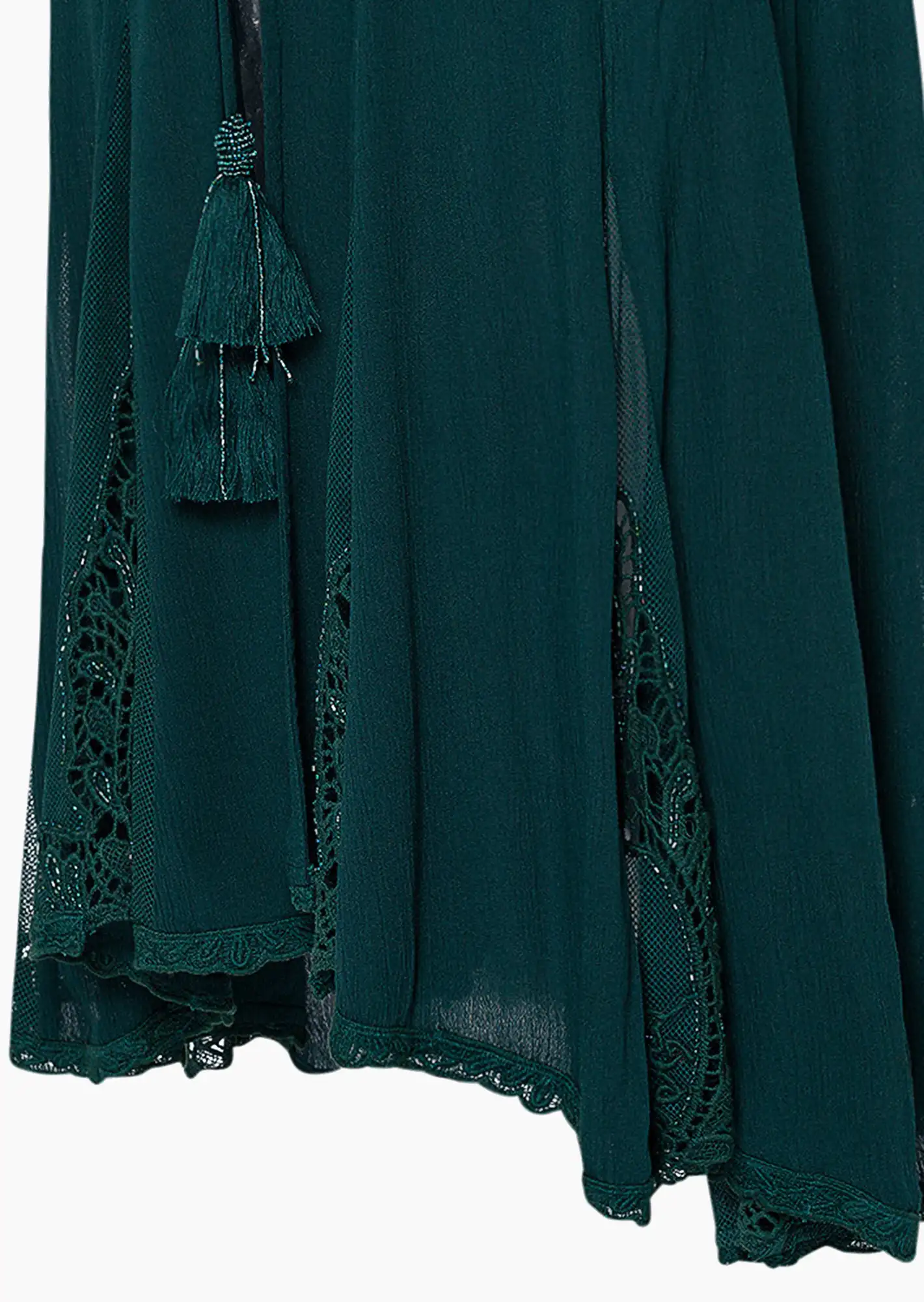 Jacke mit Zierperlen, forest green
