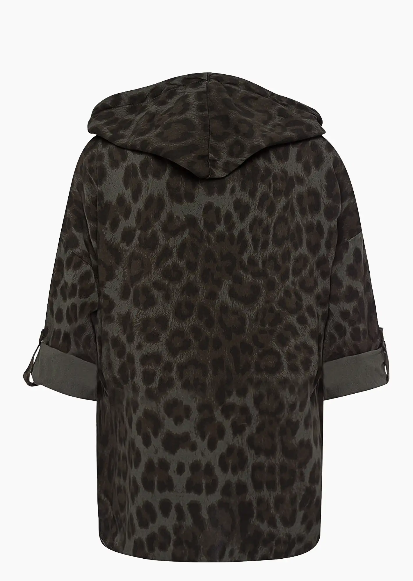 Bluse im Leoprint, oliv