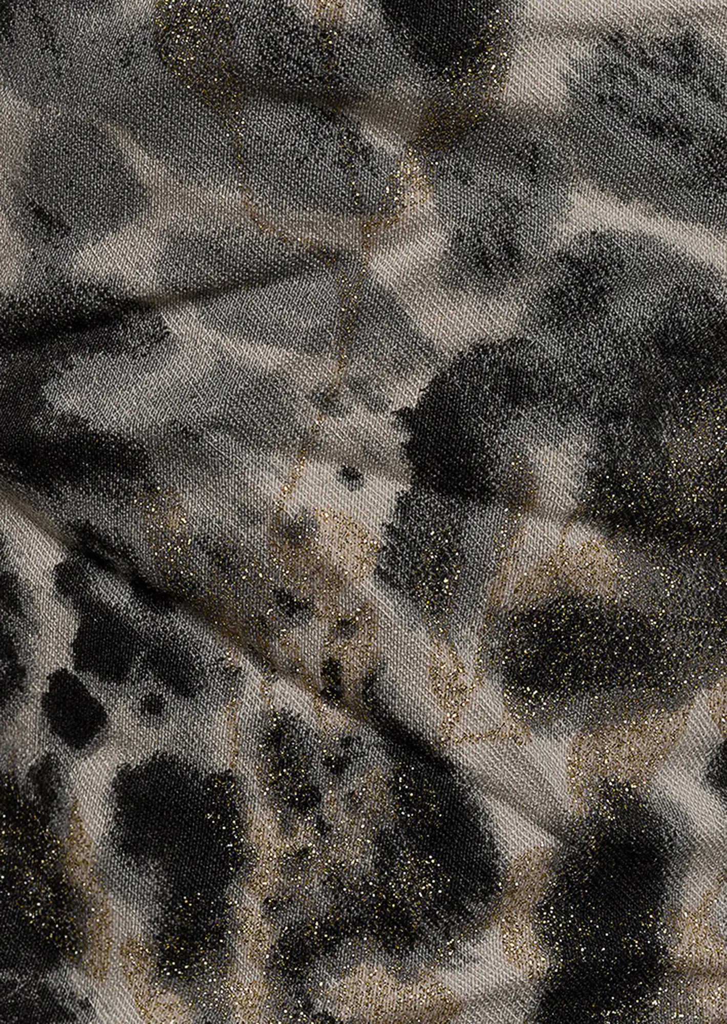 Joggpants mit Glitzer, crema