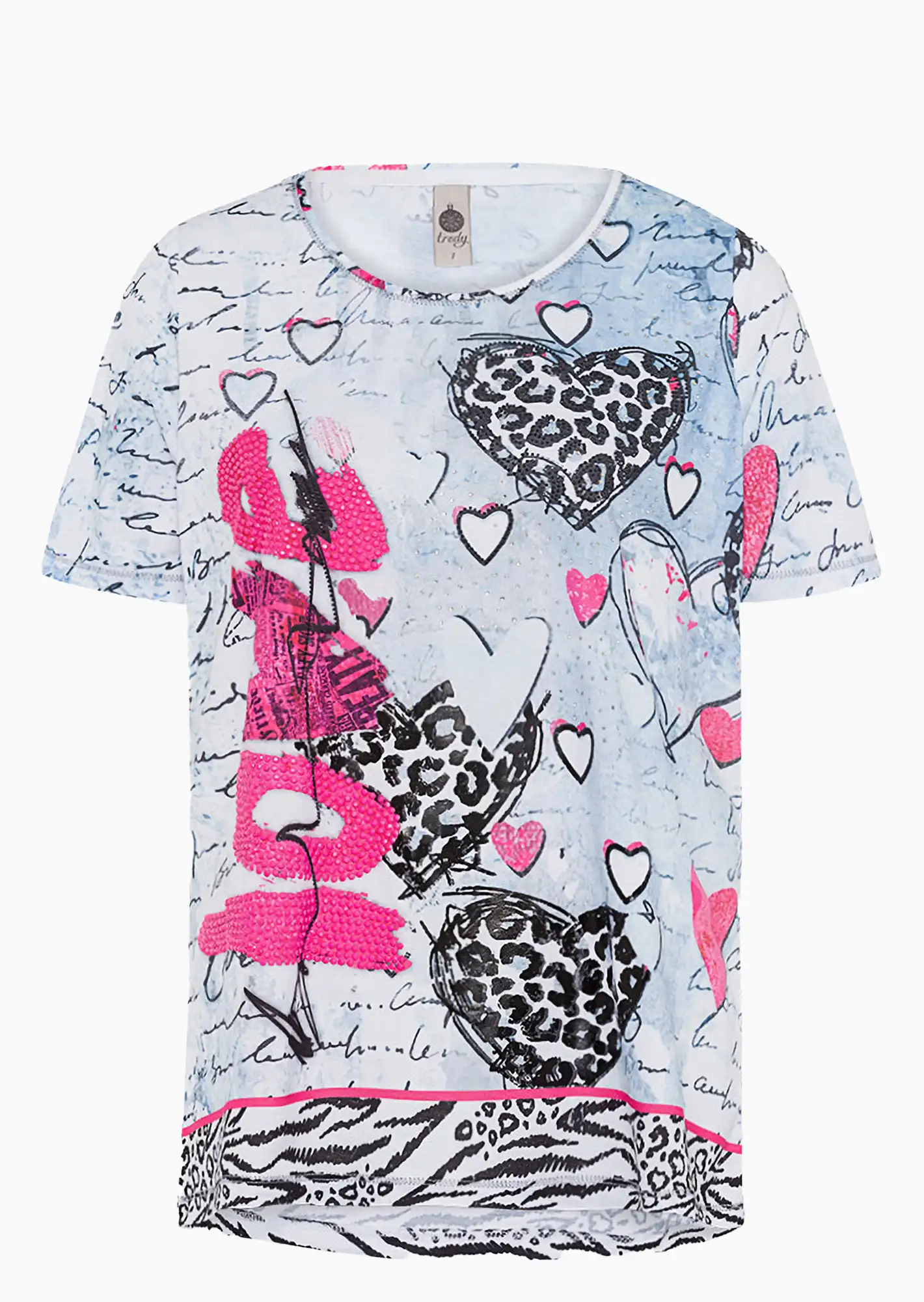 Shirt 'Love', eiskristall