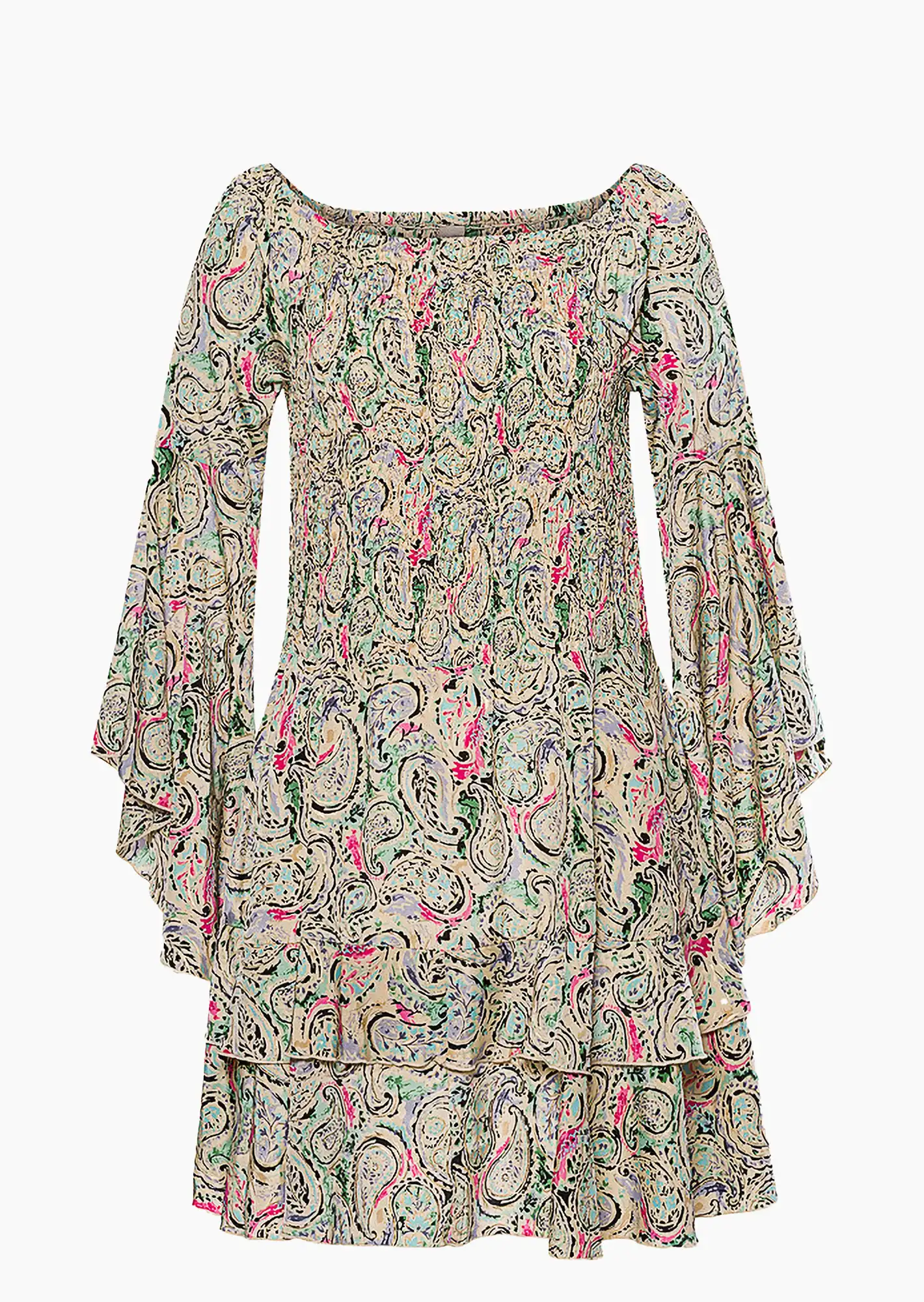 Bluse mit Volant, salbei