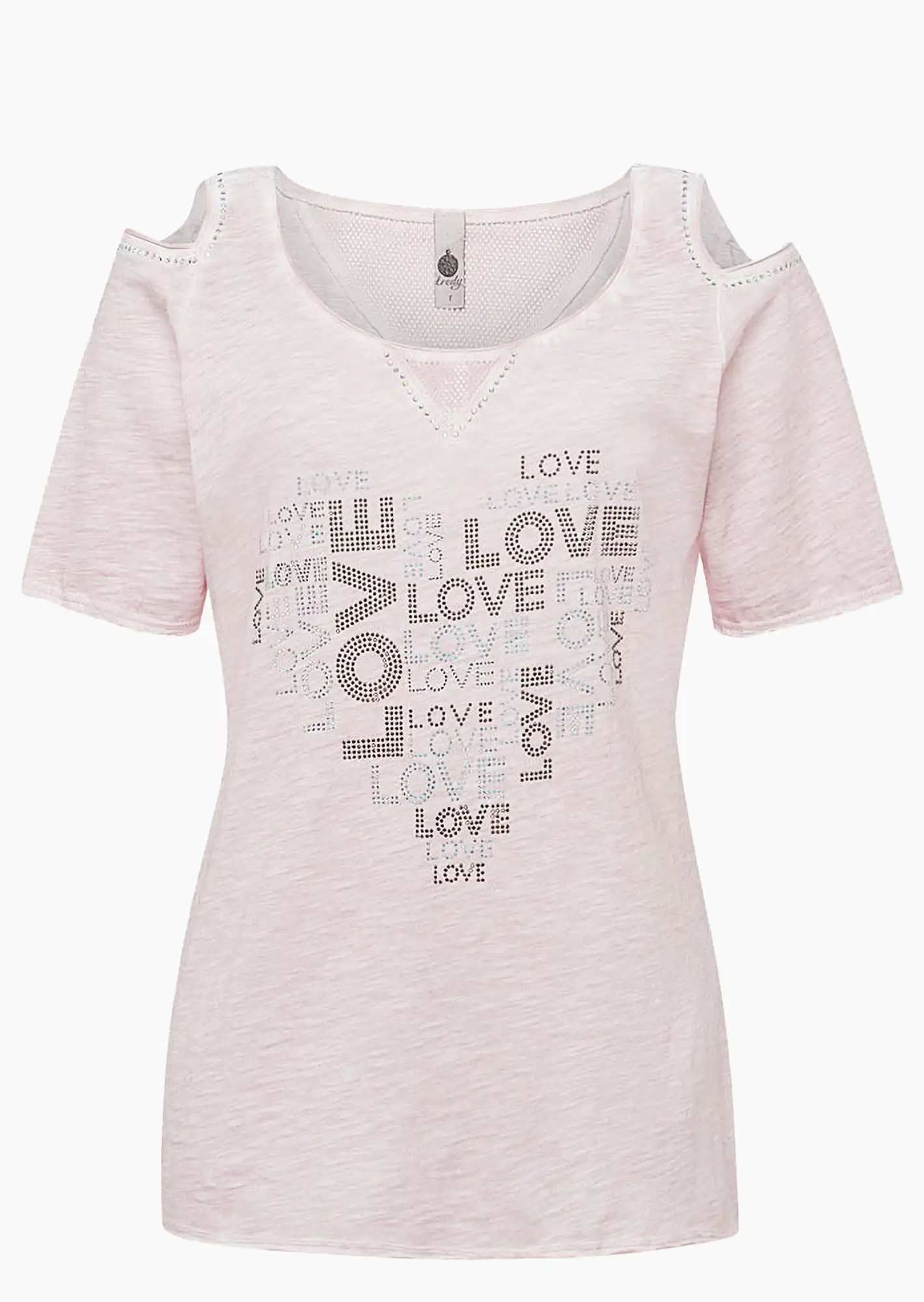 Shirt mit Cut-Out, rosenholz