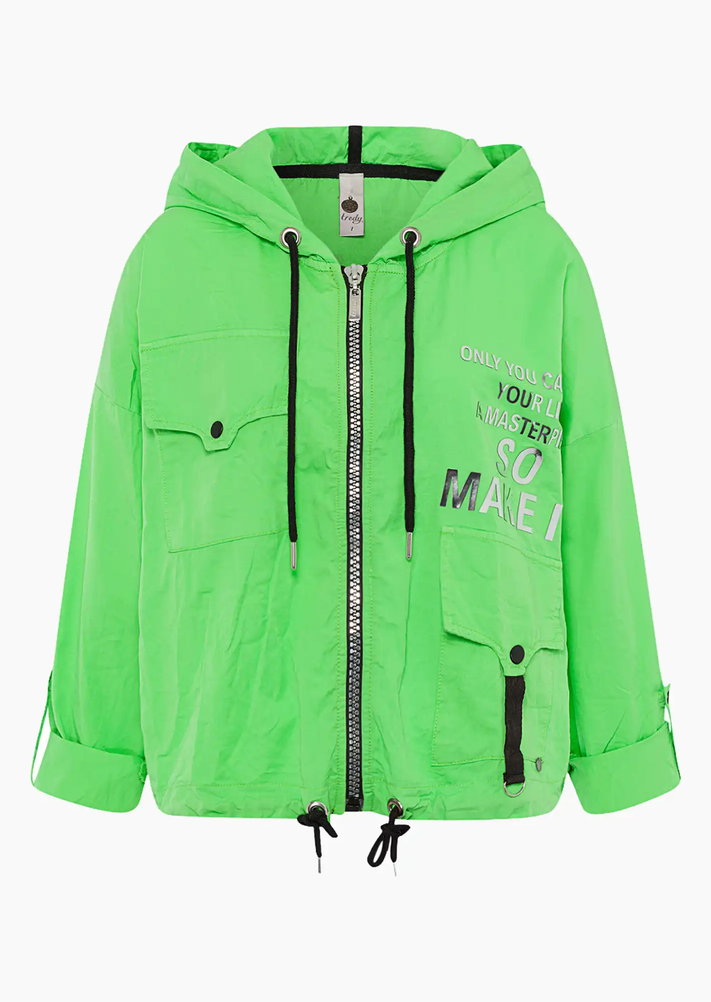 Jacke mit Kapuze, grün