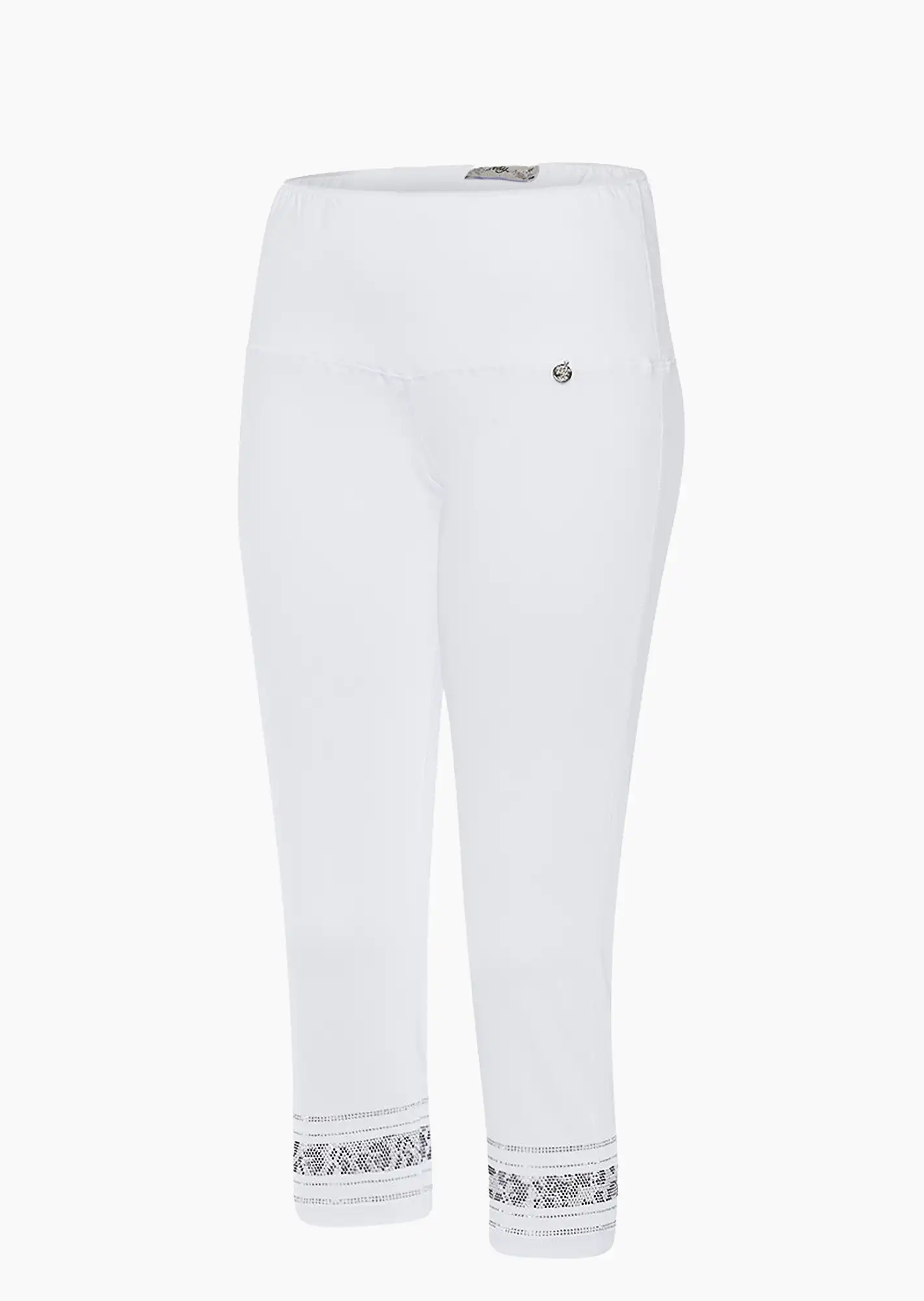 Capri-Leggings, weiß