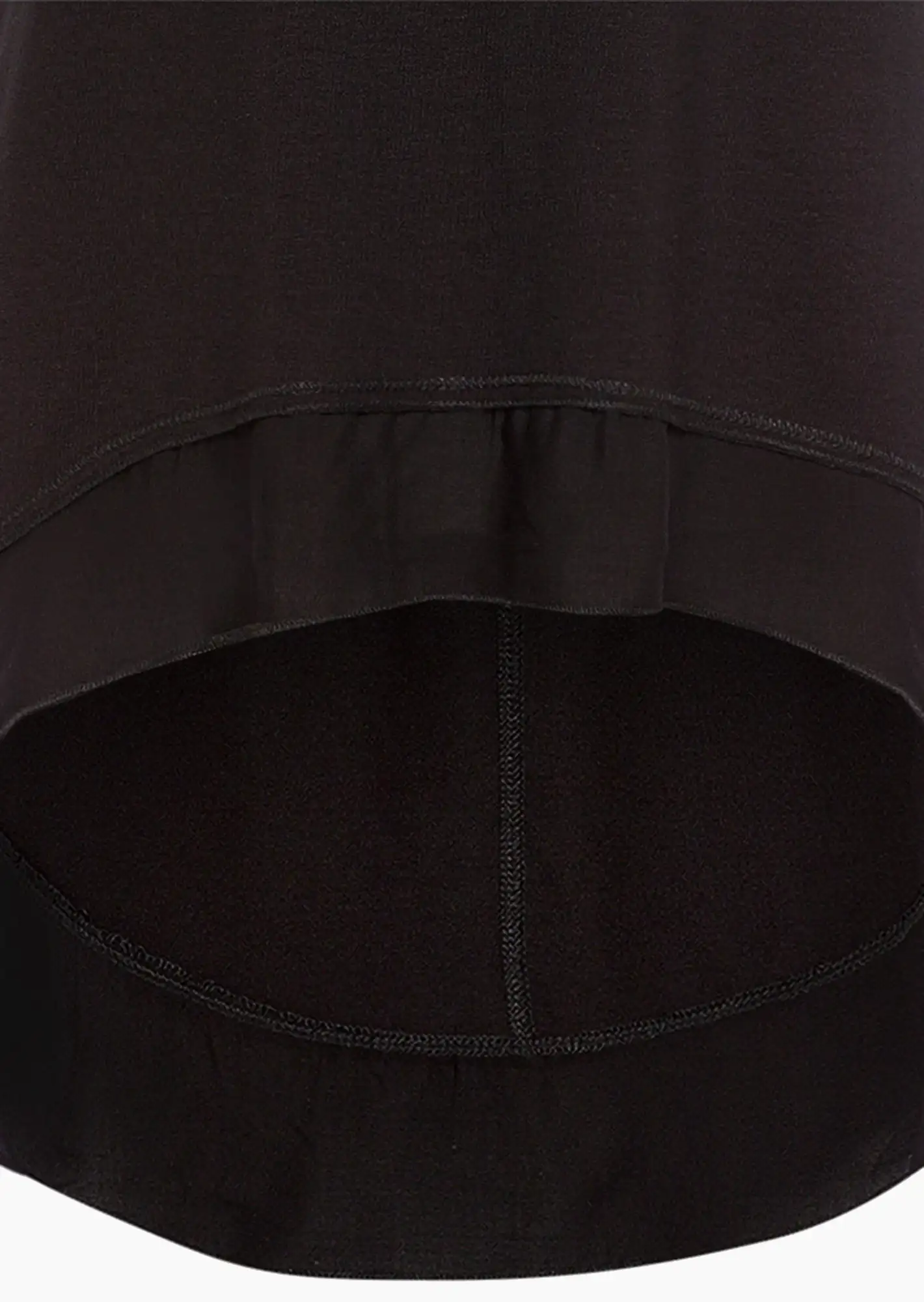 Top 'Vokuhila', schwarz