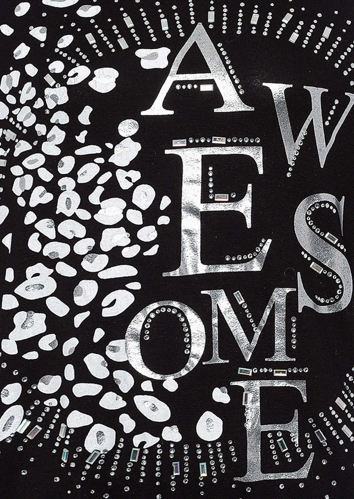 Langarmshirt 'Awesome', schwarz